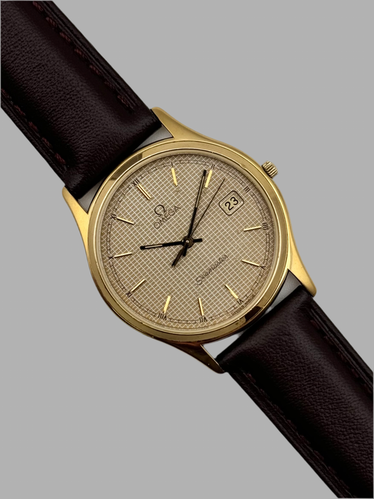 Omega Seamaster Quartz Date 196.0251 - Waffle Dial
