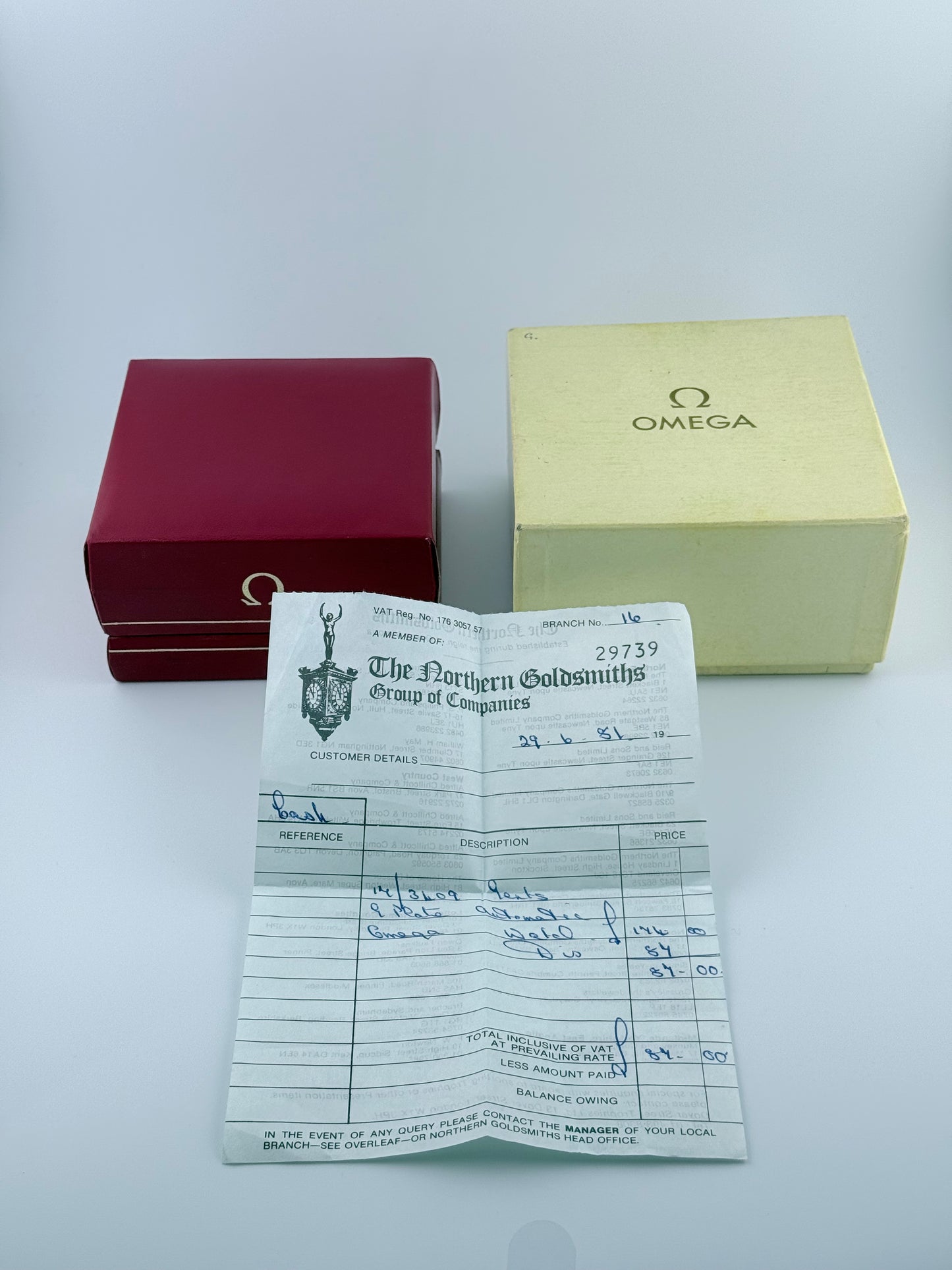 Omega Geneve Automatic Date TV Dial - 166.0191 - FULL SET!