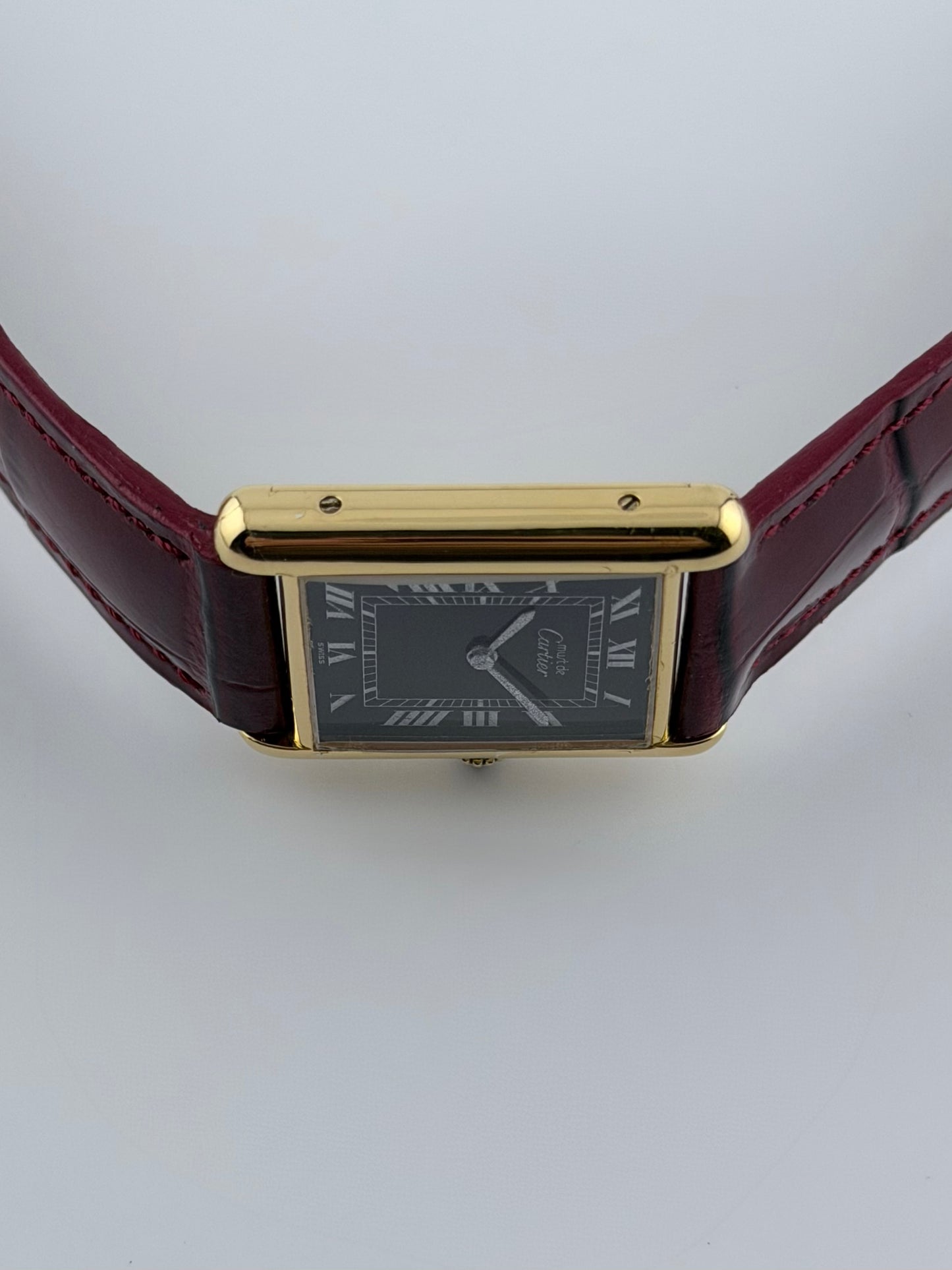 Cartier Must De Tank Manual Wind - 6 - Black Dial