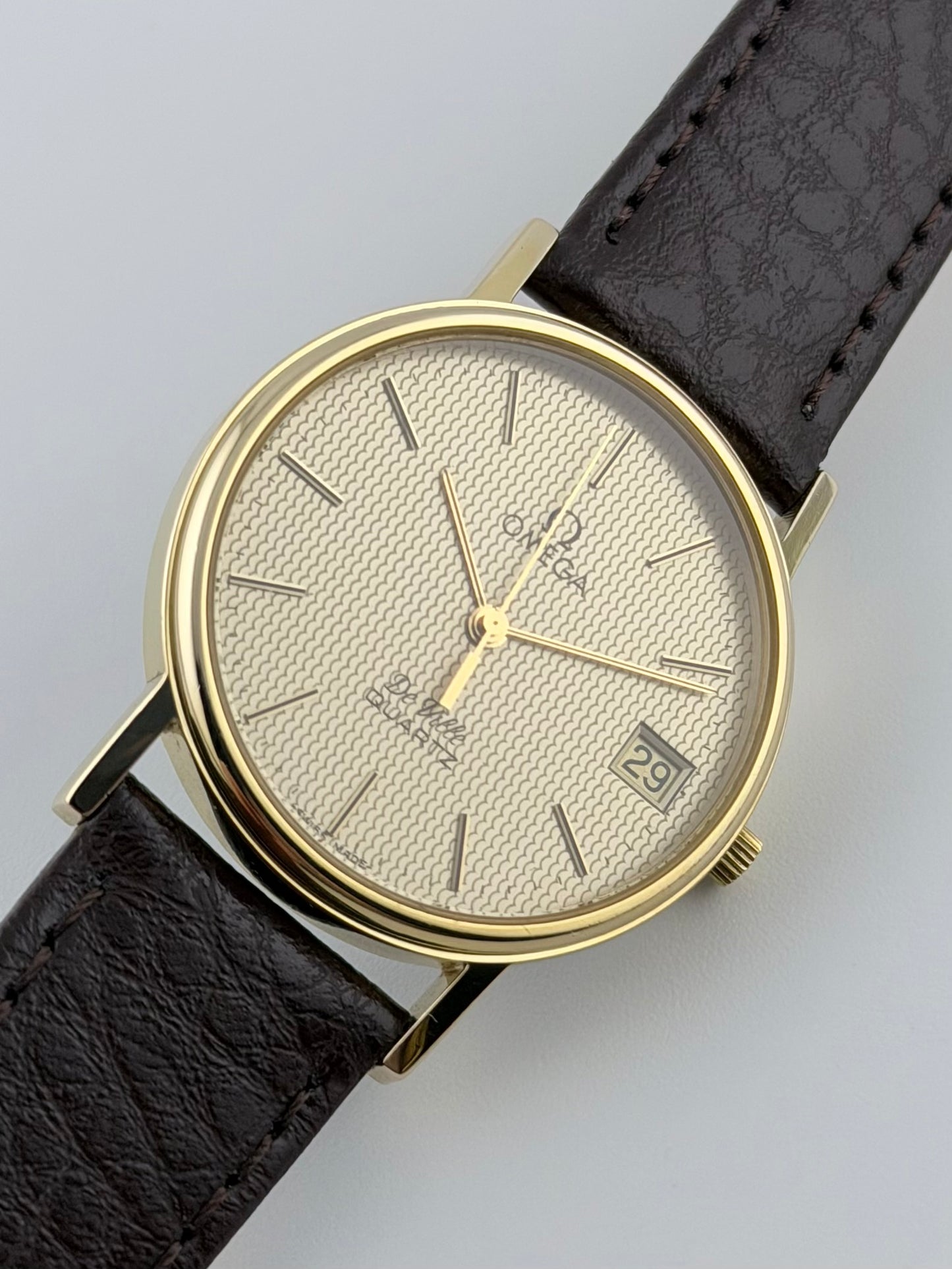 Omega DeVille Quartz Date - 192.0056 - Patterned Dial