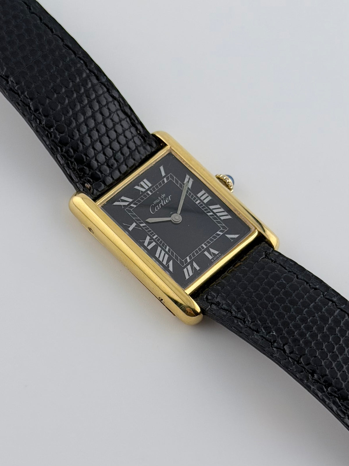 Cartier Must De Tank Manual Wind - 6 - Black Dial