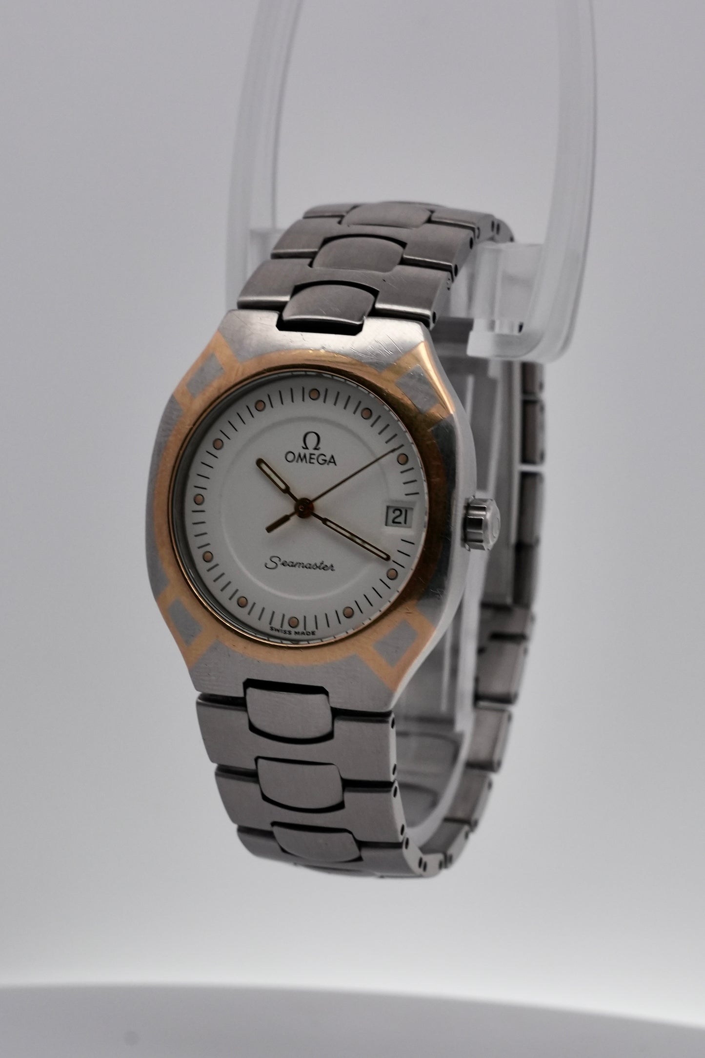 Omega Seamaster Polaris - Quartz - 396.1222 - 18ct Gold & Steel