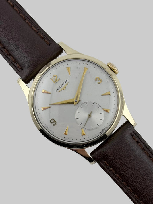Longines Manual Wind Sub Seconds 9ct Gold