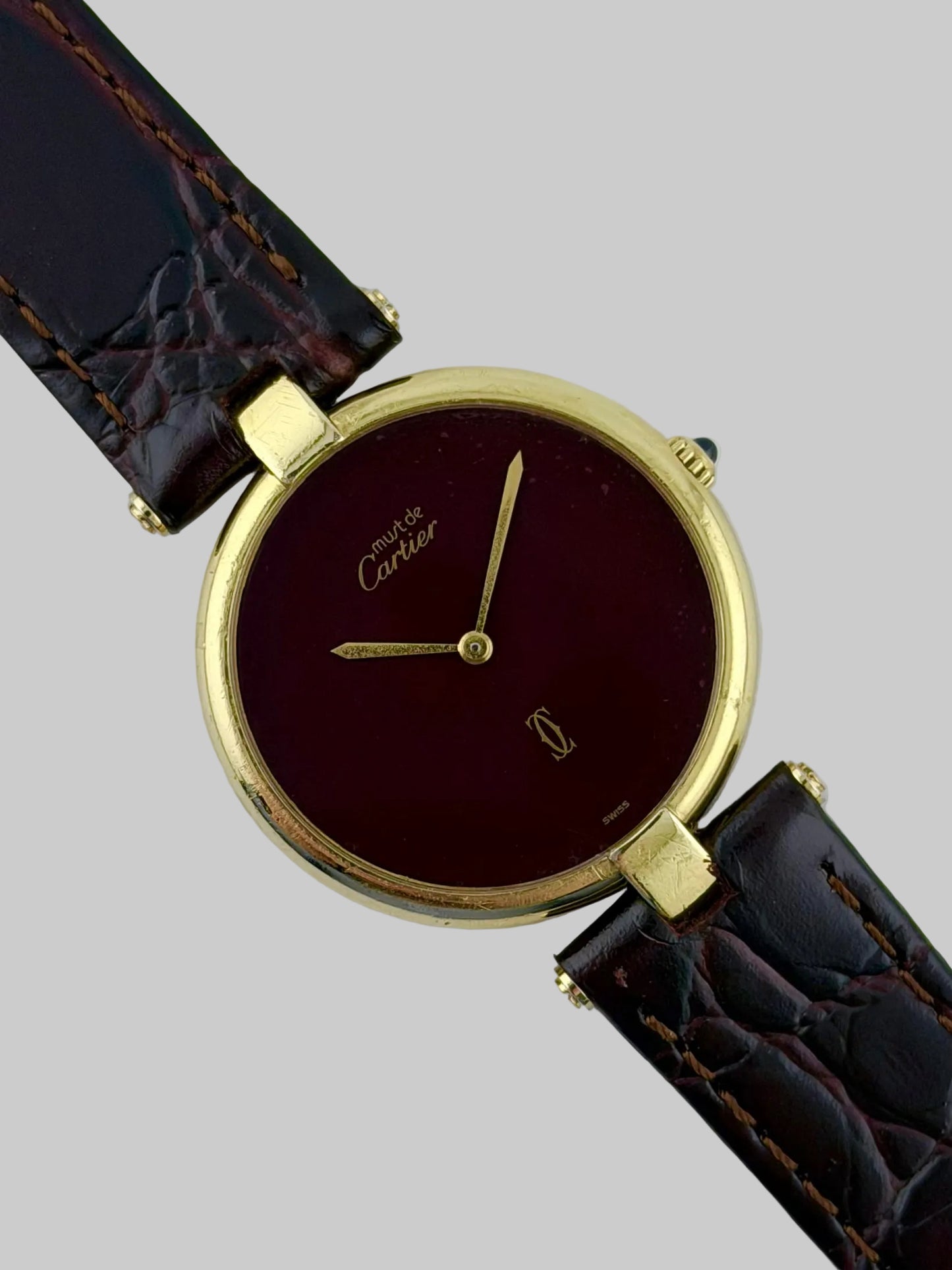 Cartier Must De Vendome Quartz - 17 - Burgundy Dial