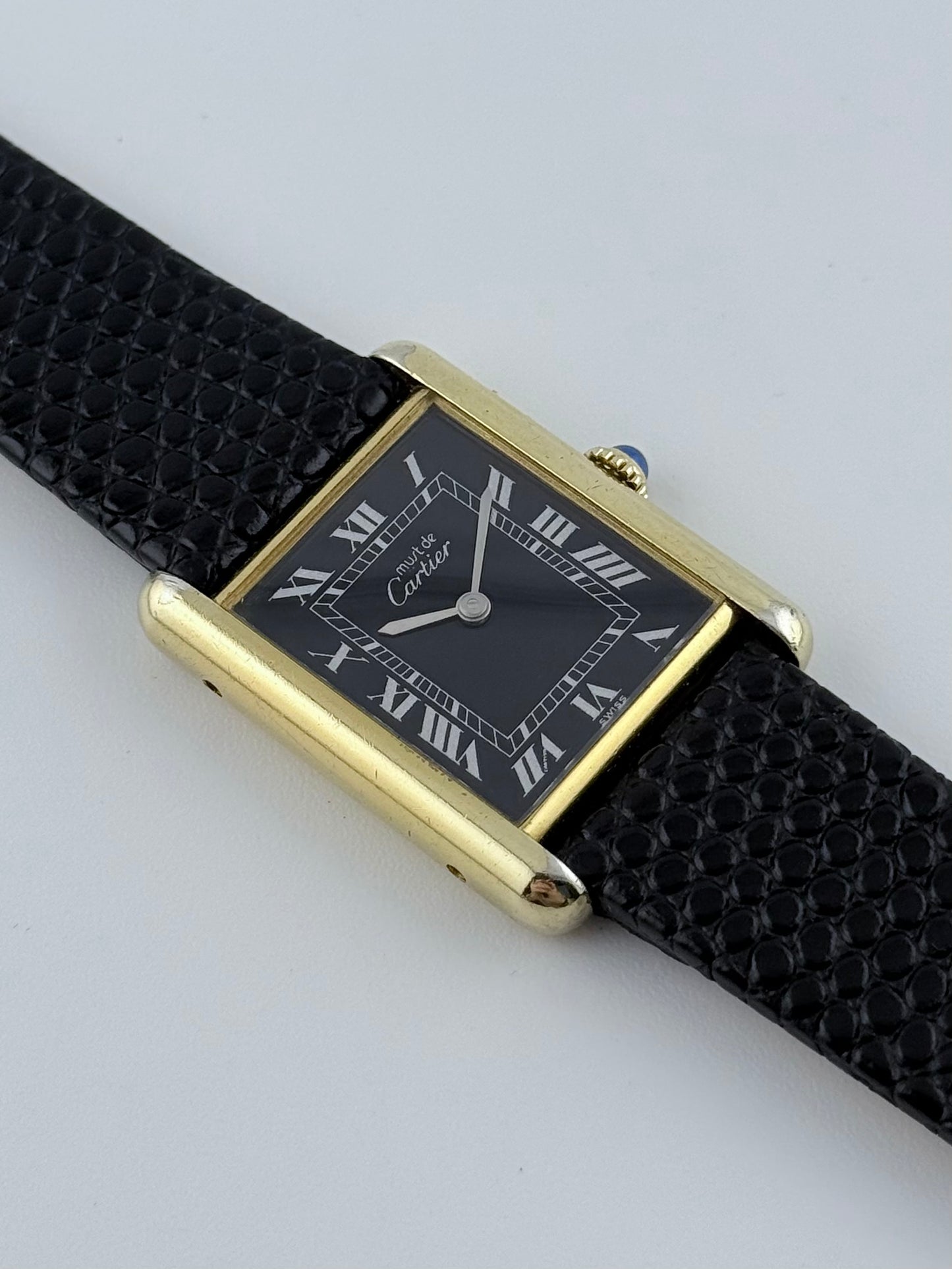 Cartier Must De Tank Manual Wind - 6 - Black Dial