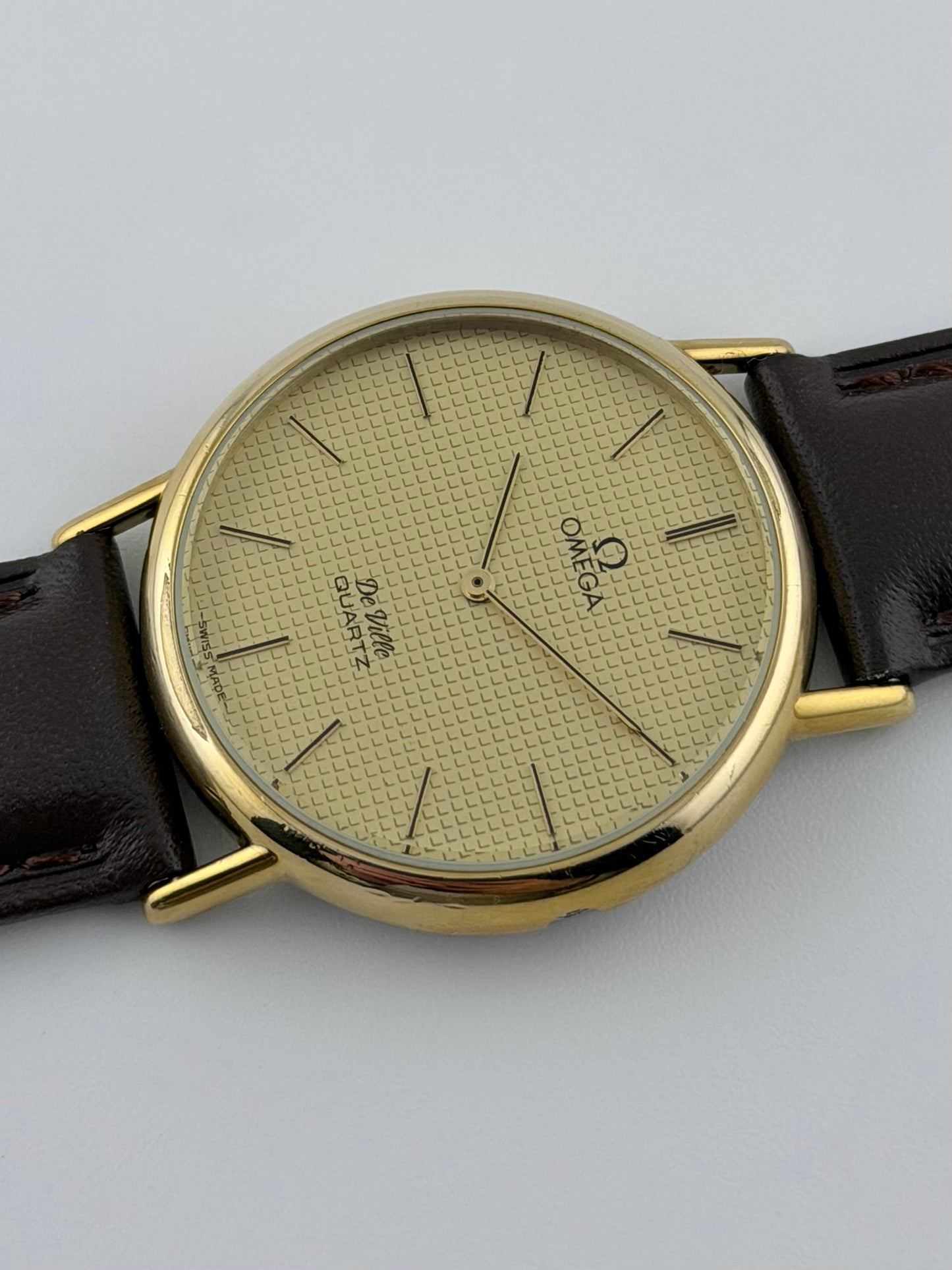 Omega De Ville Quartz 191.0092 Waffle Dial