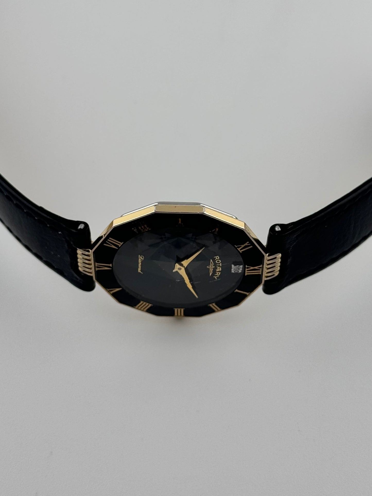 Rotary Diamond Quartz Dress Watch - Faceted Crystal
