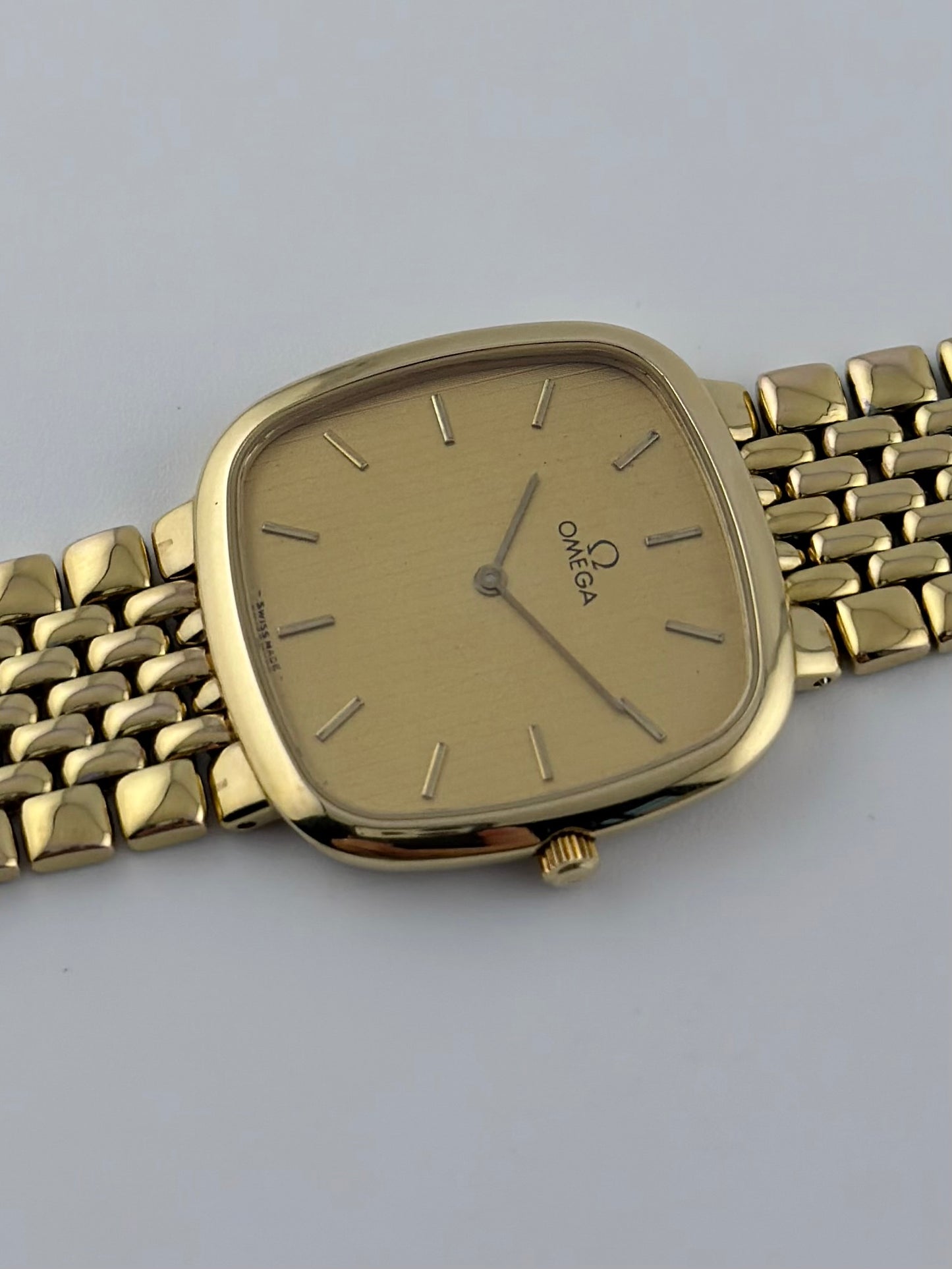 Omega DeVille Quartz 395.0877.2 - Tapestry Dial - Original Bracelet