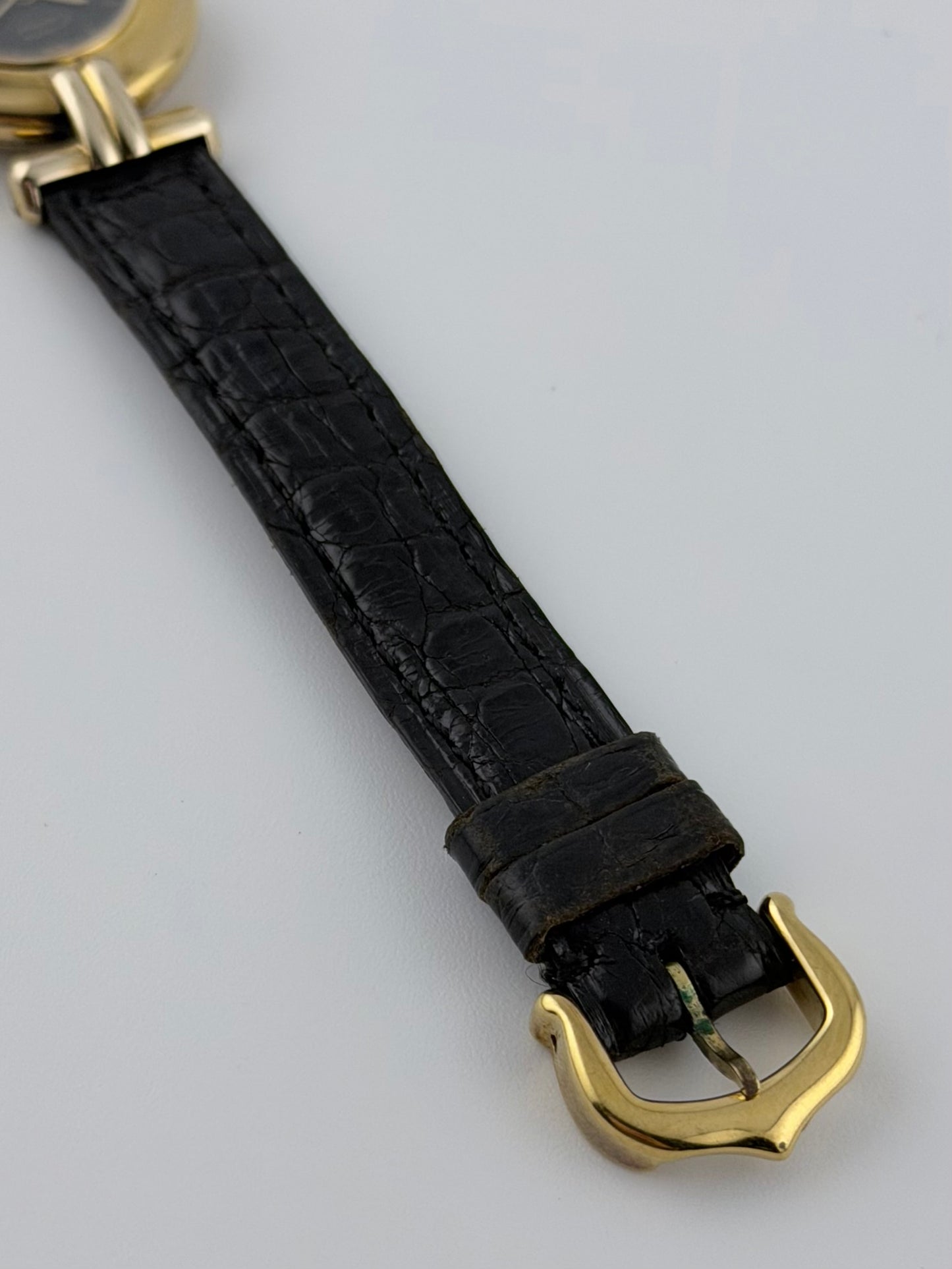 Cartier must de Colisee Quartz - 590002 - Ladies - Onyx Dial - Original Strap