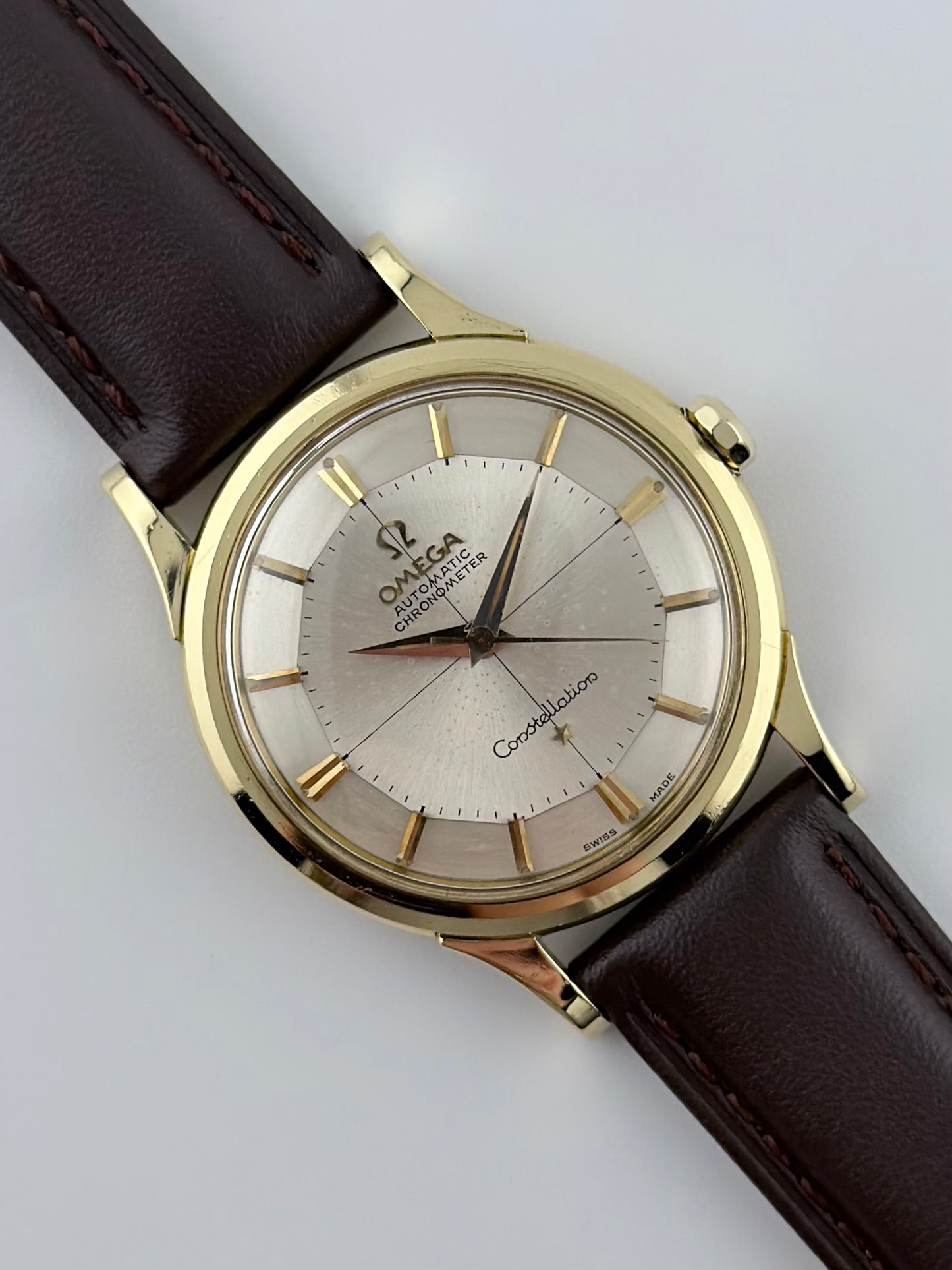Omega Constellation Chronometer Automatic 18ct Gold - Pie Pan - Rare - 14381-82-SC