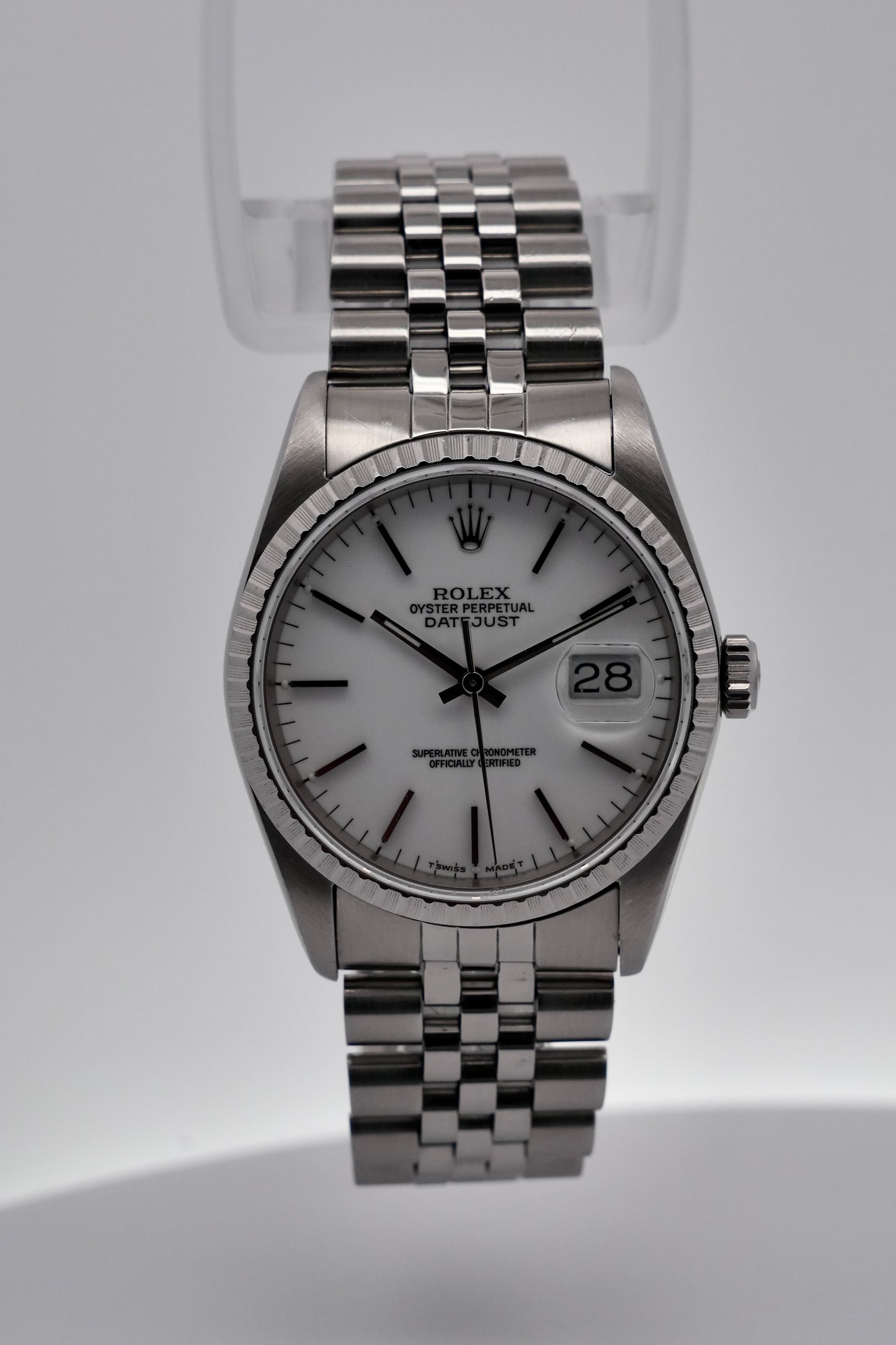 Rolex Datejust Oyster Perpetual - 16220 - White Dial - Original Box and Booklets