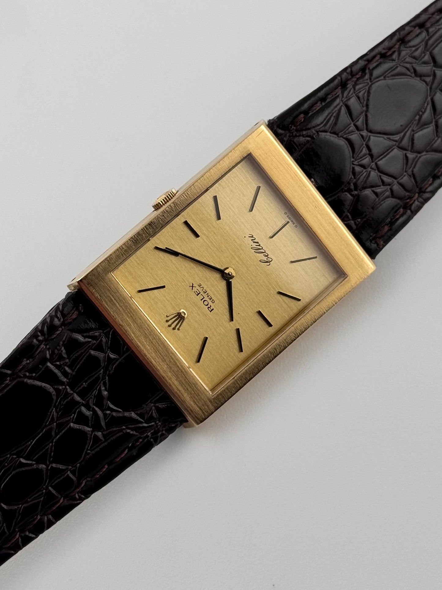 Rolex Geneve Cellini Tank Manual Wind - 18ct Gold - 4014