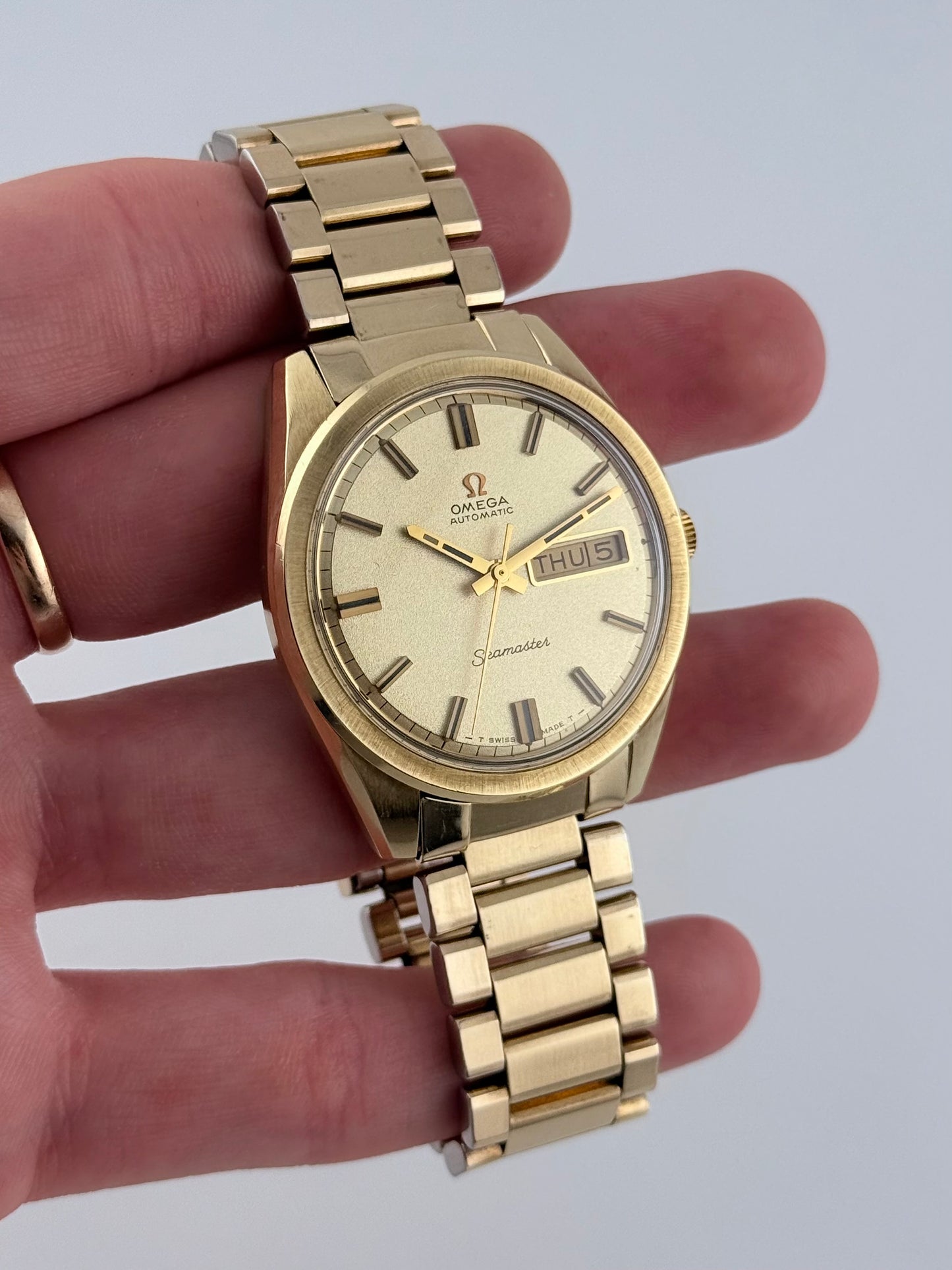 Omega Seamaster Automatic Day-Date Jumbo Pie Pan 166.032