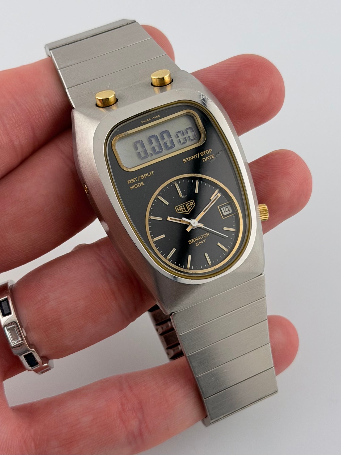Heuer Senator GMT Quartz Date - 107.403