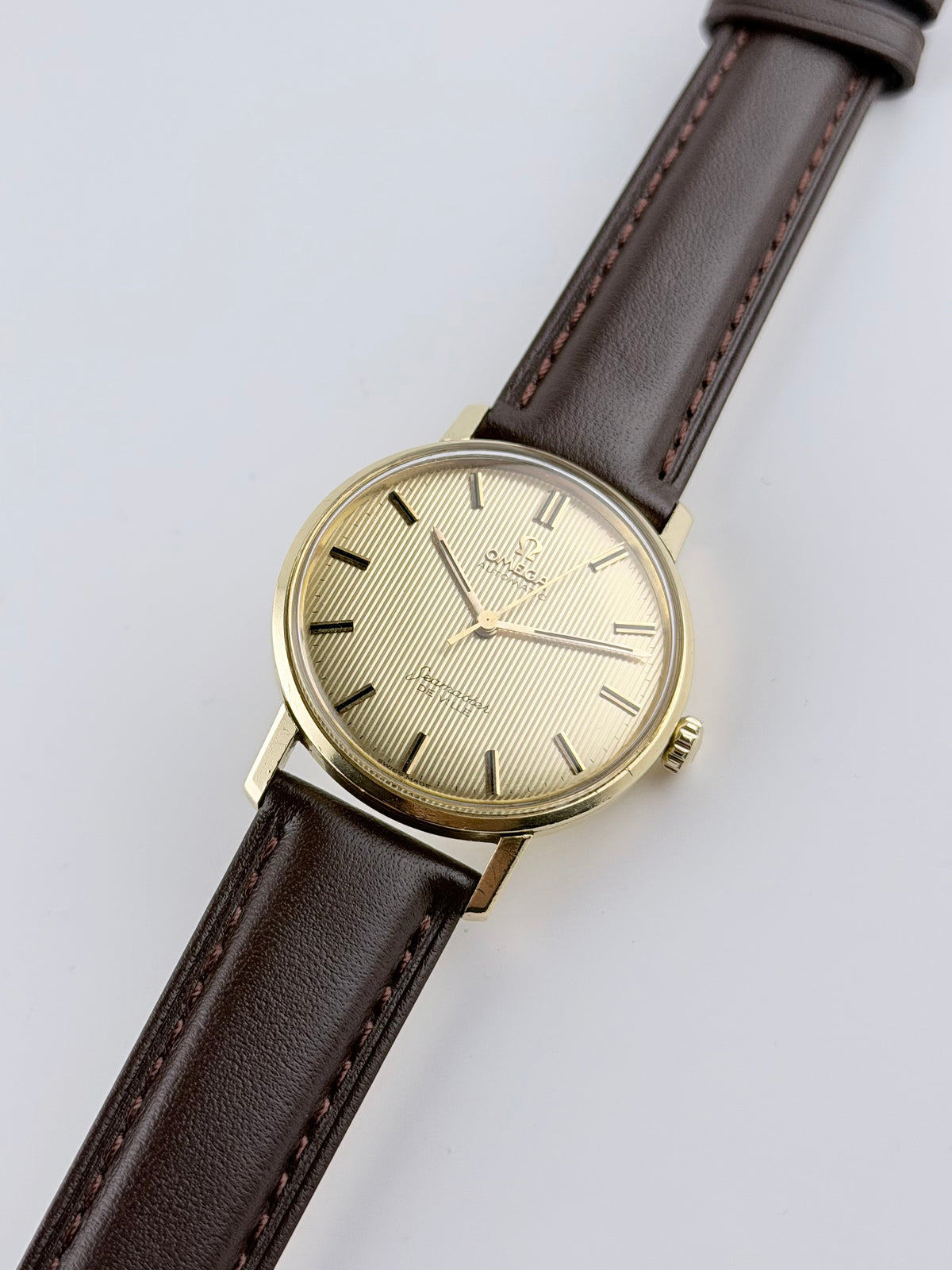 Omega Seamaster De Ville Automatic Tapestry Dial - 18ct Gold - 165.020 - Extremely rare!