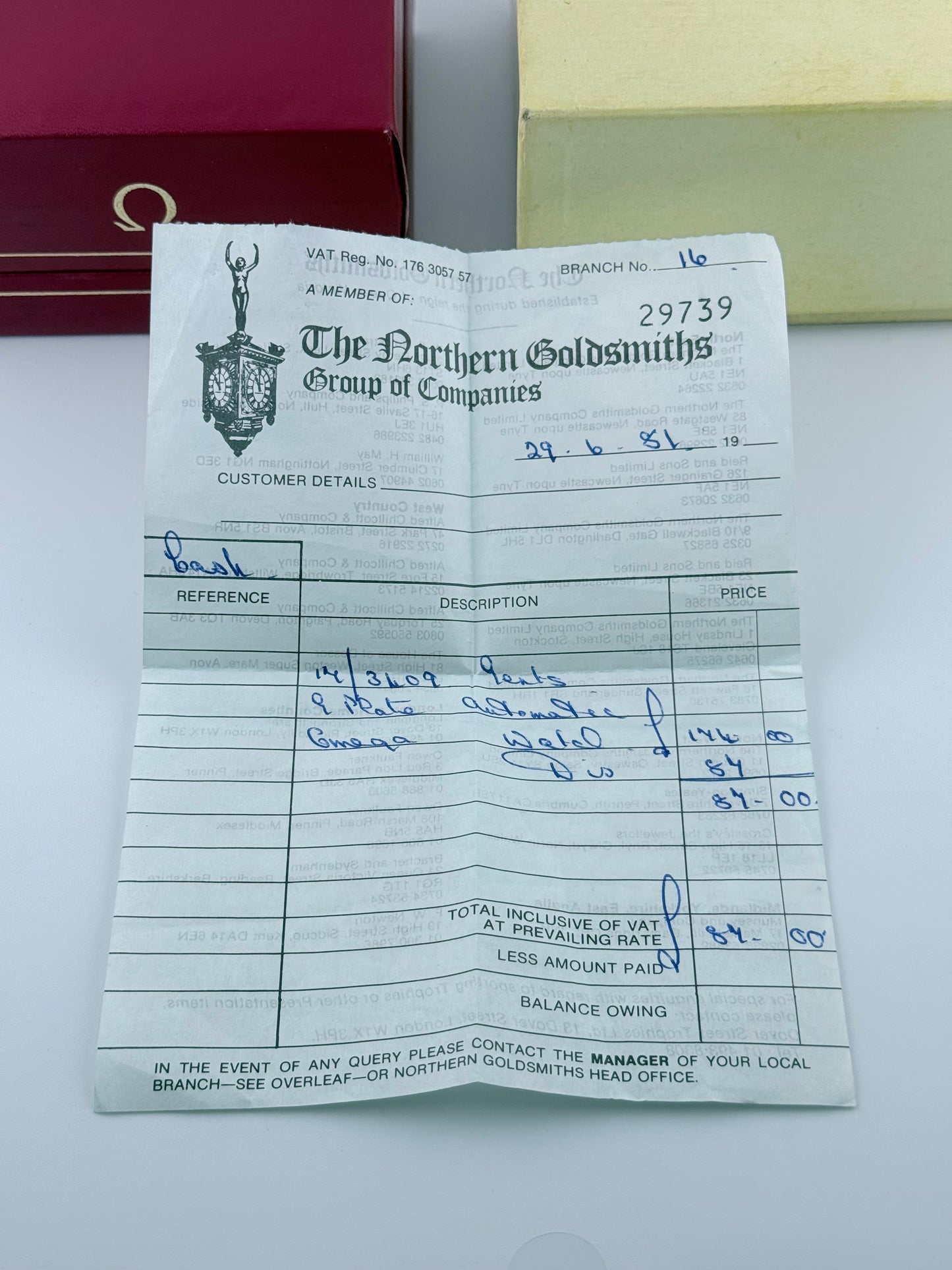 Omega Geneve Automatic Date TV Dial - 166.0191 - FULL SET!