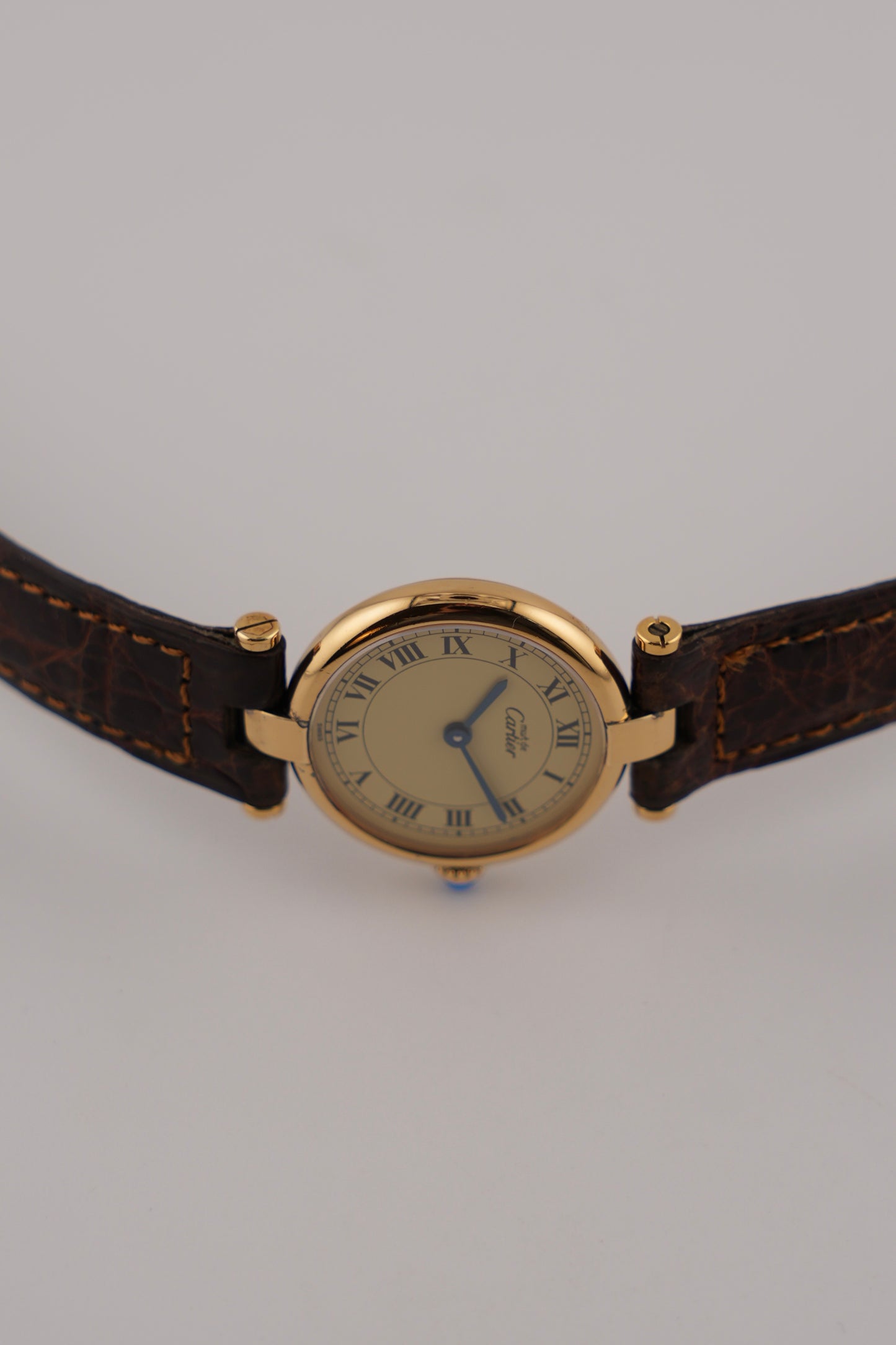 Cartier must de Vendome Quartz - 590004 - Ladies - Ivory Dial - Original Strap