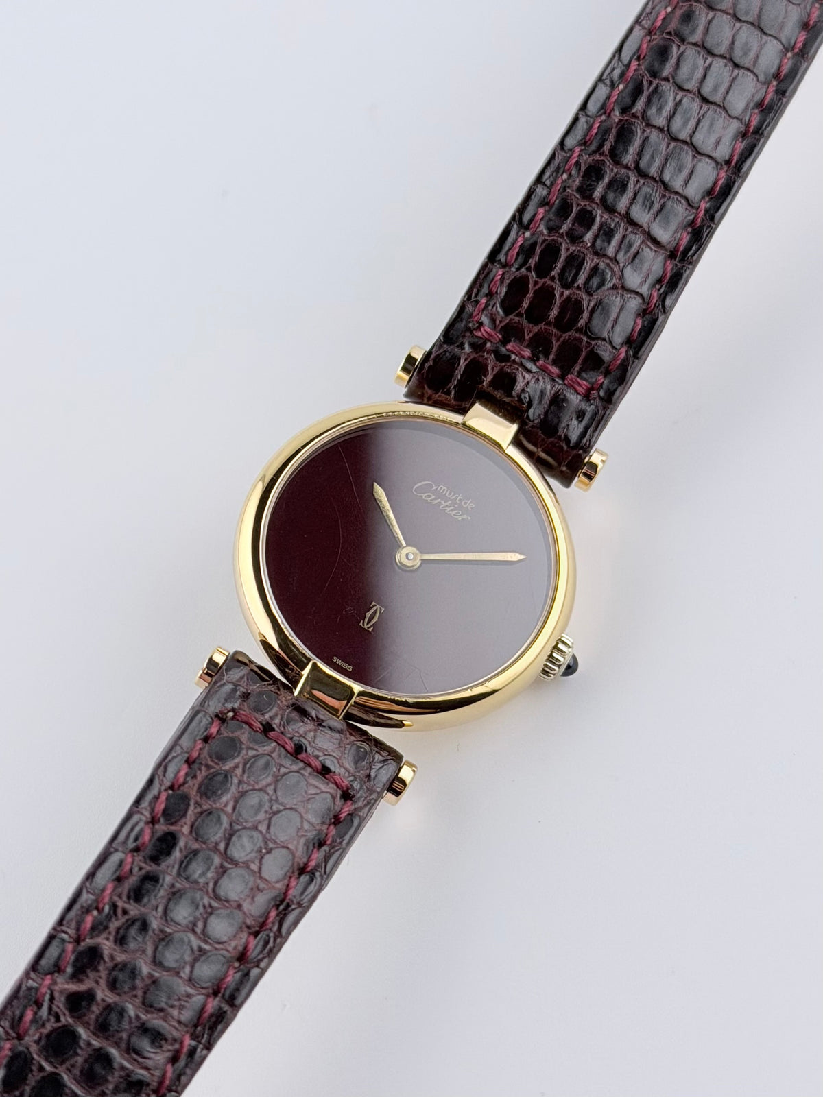 Cartier Must de Cartier Vendome Quartz - 18 - Burgundy Dial