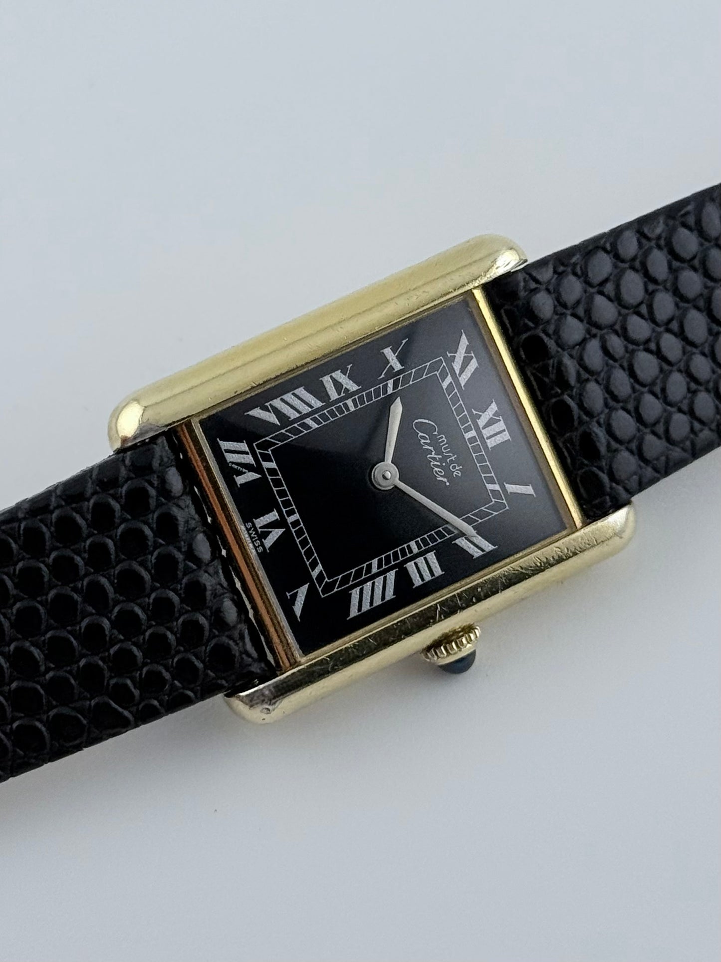 Cartier Must De Tank Manual Wind - 6 - Black Dial