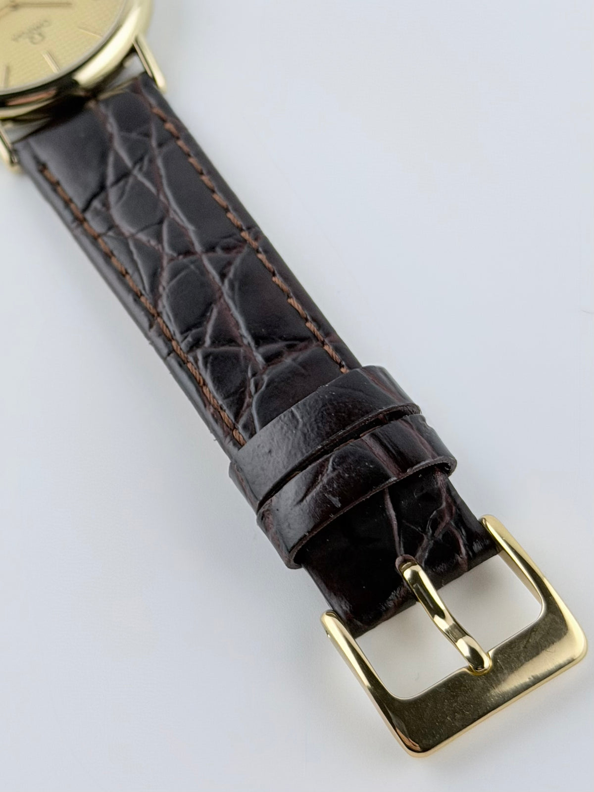 Omega De Ville Quartz 191.0092 Waffle Dial