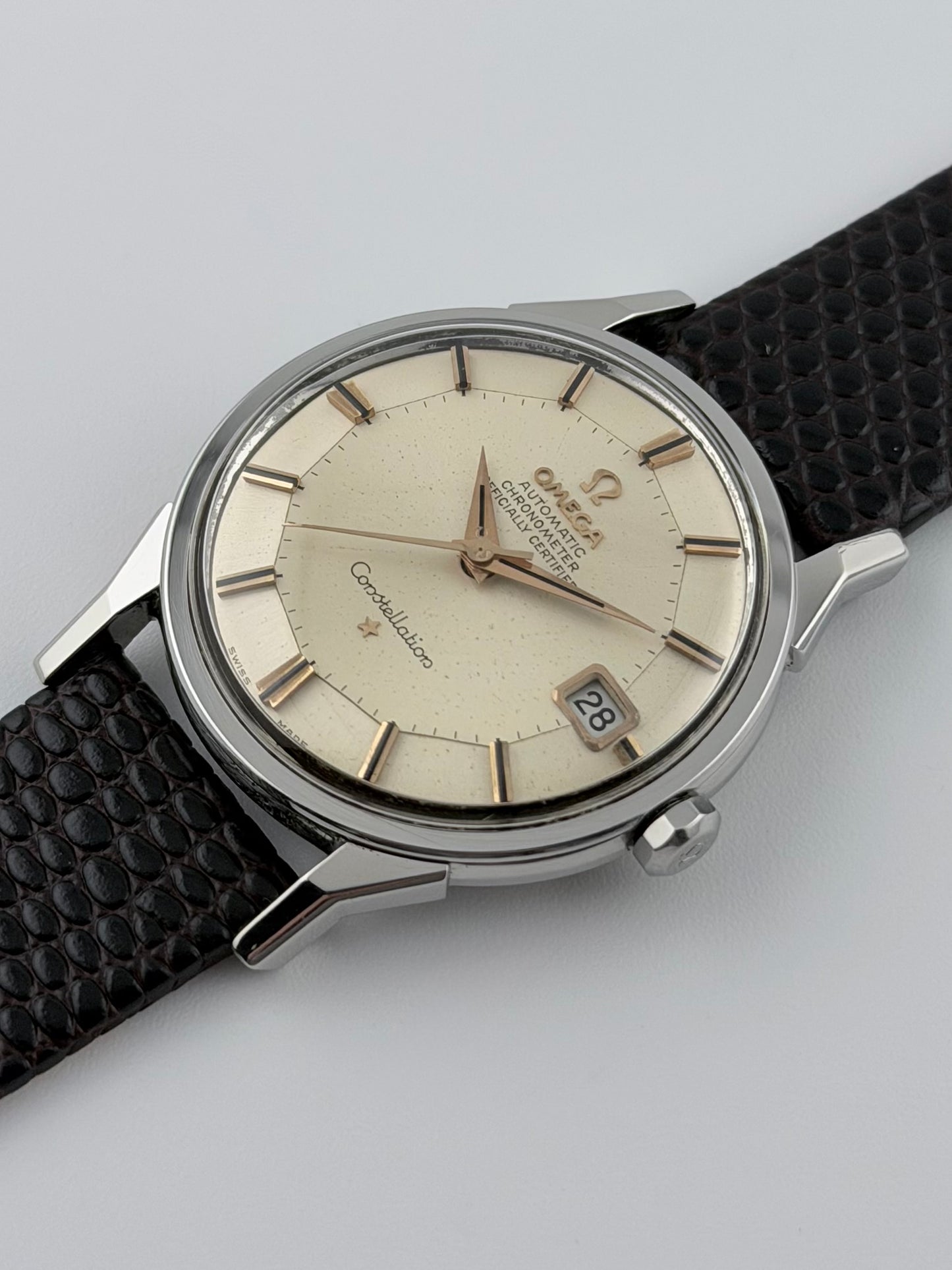 Omega Constellation Automatic Pie Pan - 168.005 - Dog Leg Lugs