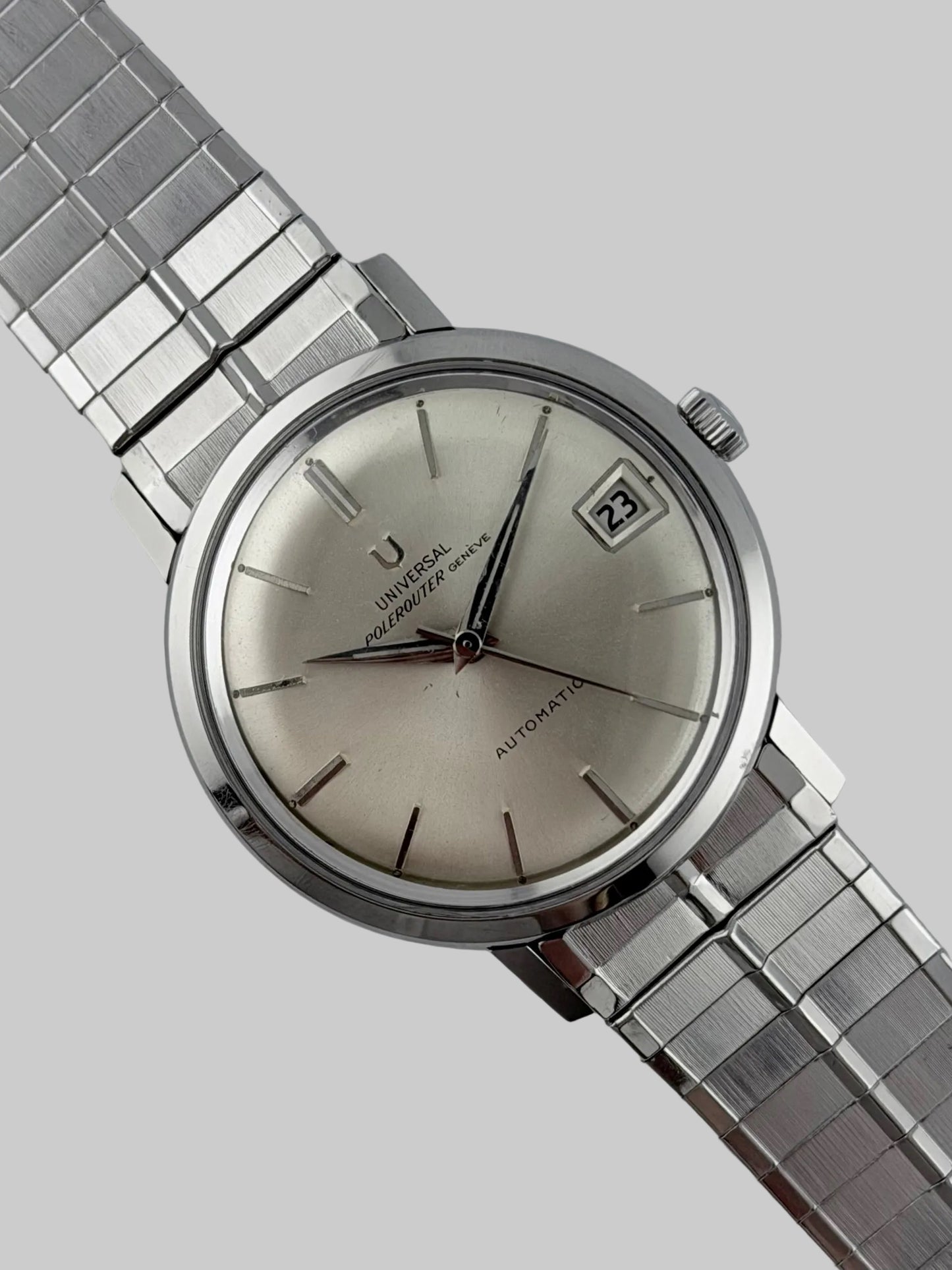 Universal Geneve Polerouter Automatic Date - 204604-1 - Ultra Rare