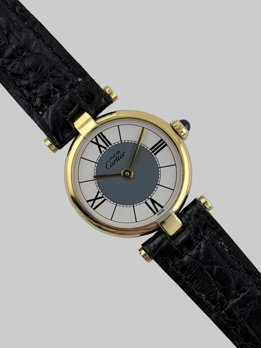 Cartier must de Vendome Quartz - 590004 - White & Grey Dial - Ladies