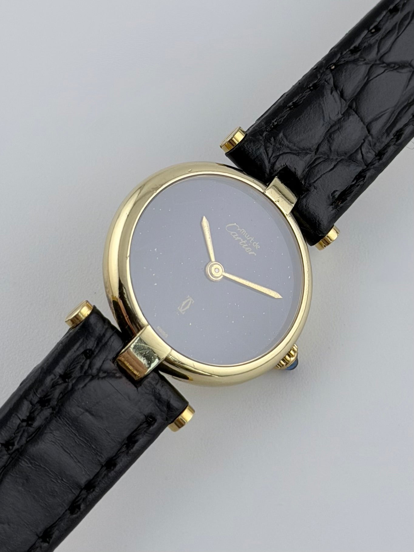 Cartier Must de Vendome Quartz - 18 - Lapis Dial - Ladies