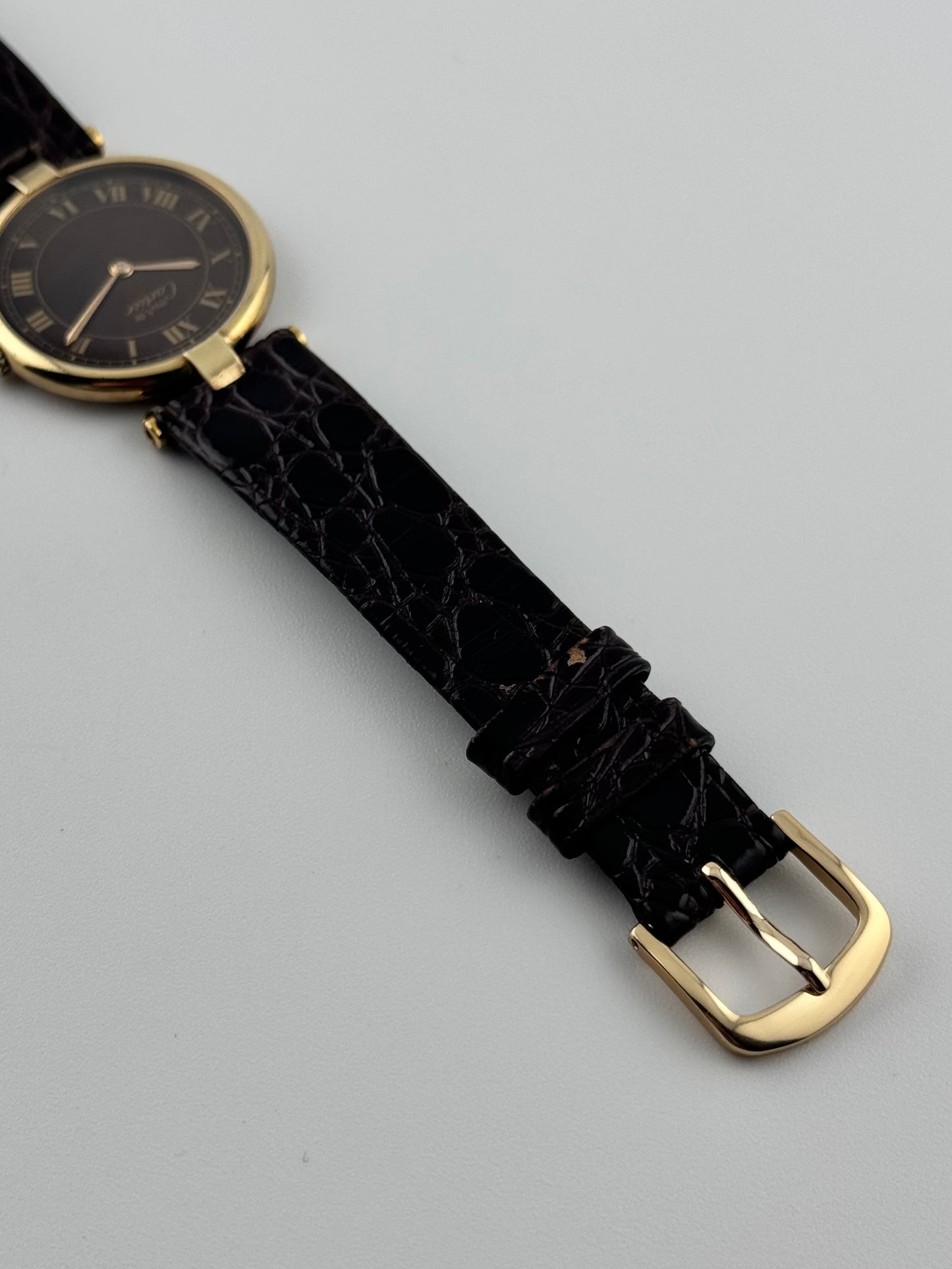 Cartier Must De Vendome Quartz - 17 - Ultra Rare Wood Dial