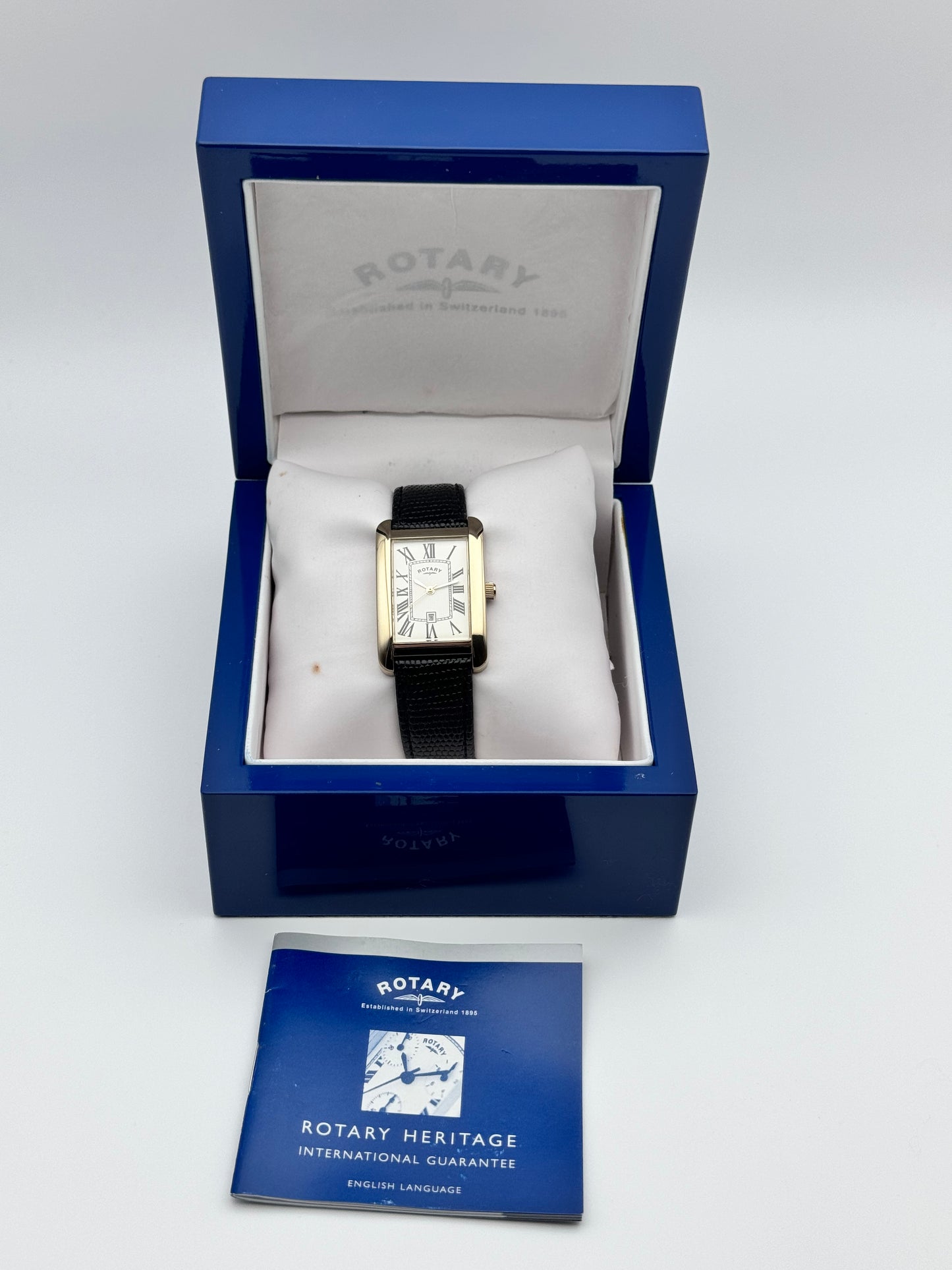 Rotary Tank Quartz Dress Watch GS02326/08 - Original Box