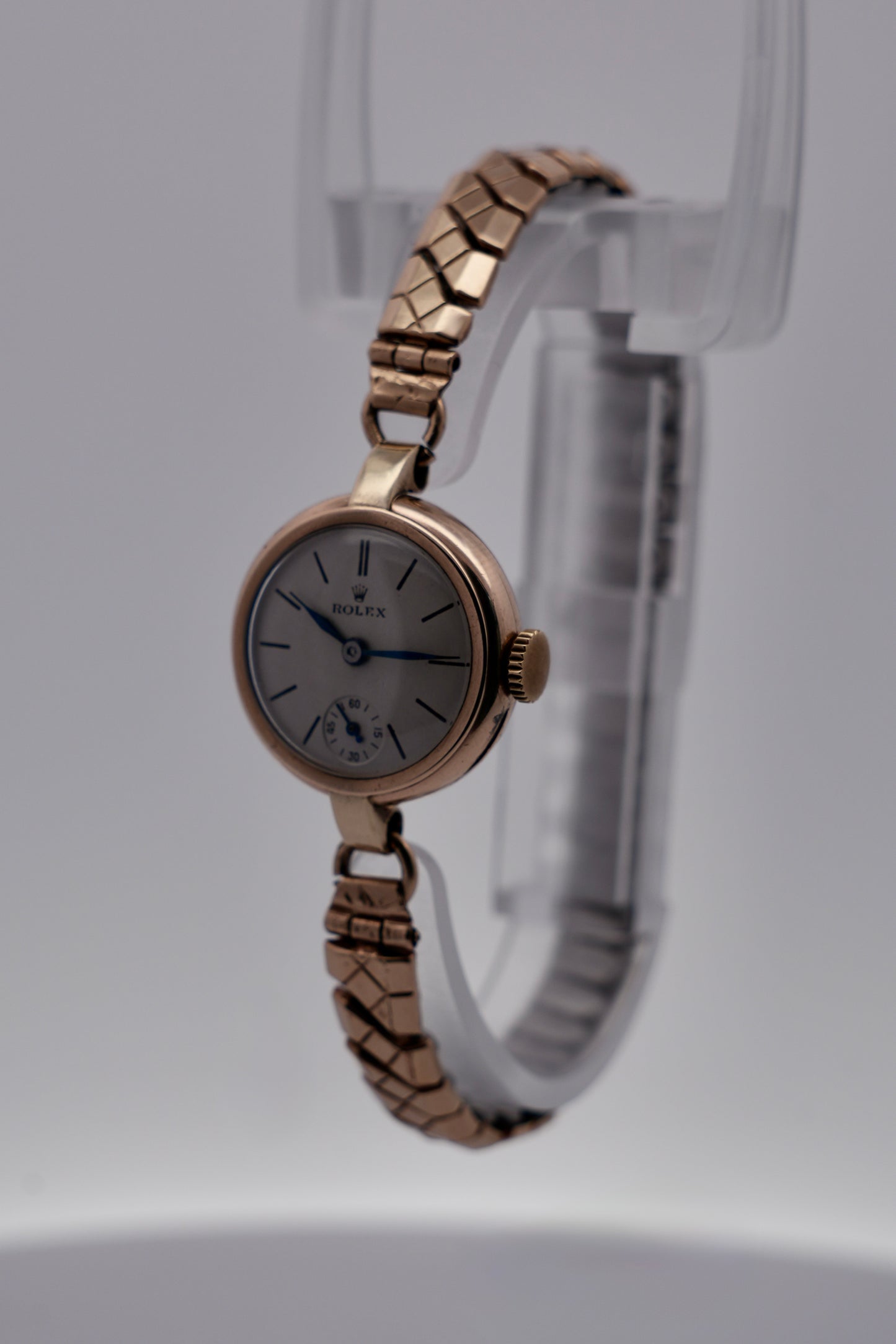Rolex Ladies Cocktail Watch Manual Wind - Rare 1938 - Solid 9ct Gold