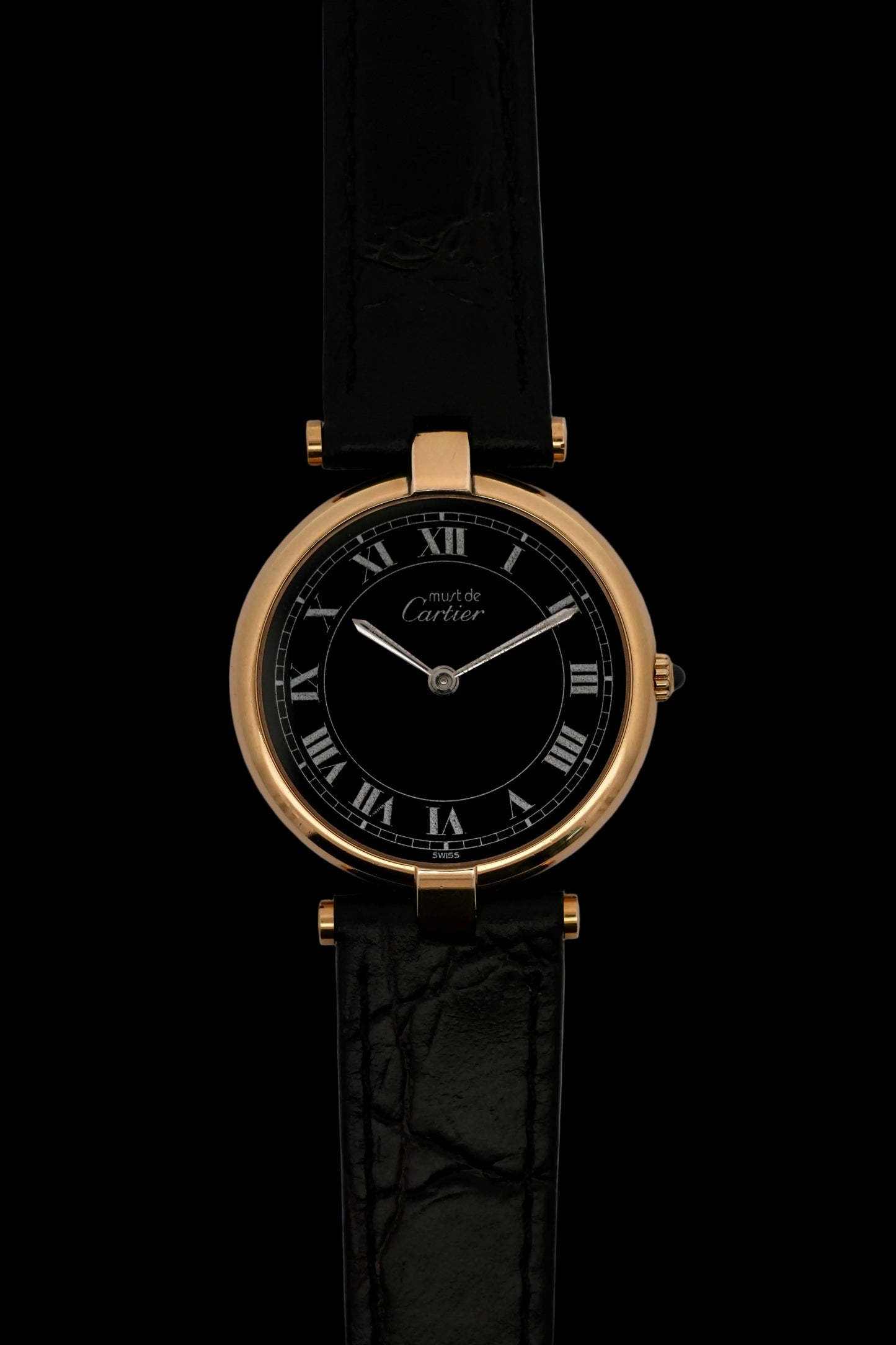 Cartier Must De Vendome Quartz - 17 - Black Dial