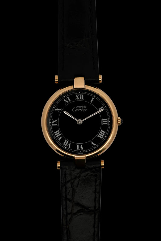 Cartier Must De Vendome Quartz - 17 - Black Dial