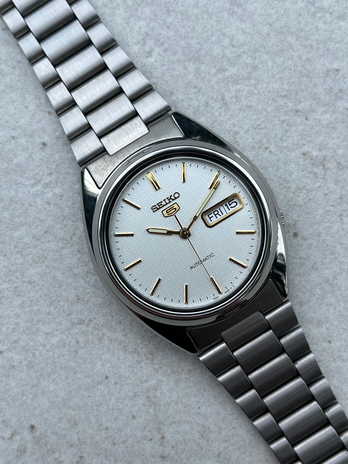 Genuine Seiko Day Wheel Disc – White, 7S26 / 7S36, English & Français, 0160283, Made In Japan