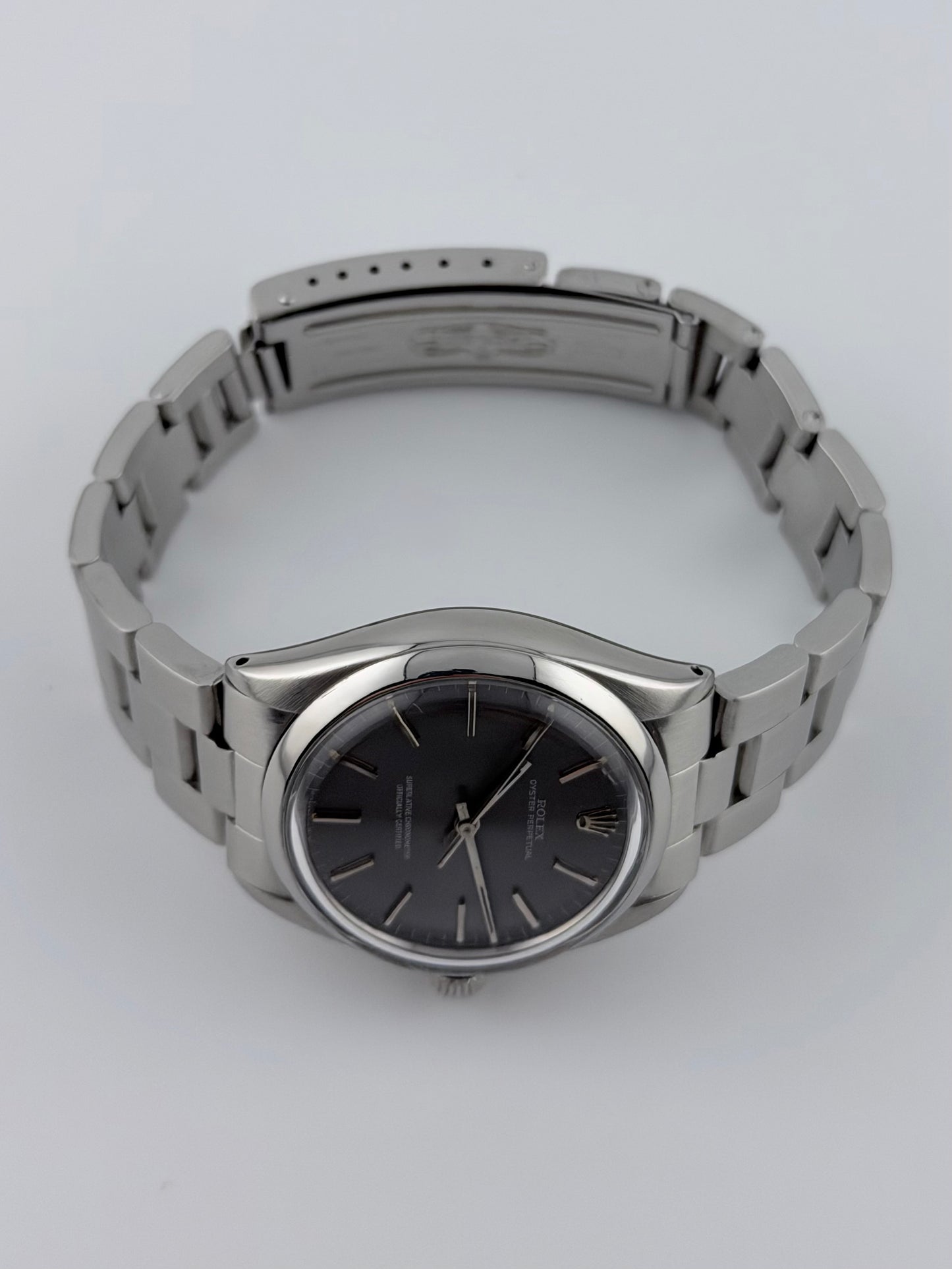 Rolex Oyster Perpetual Automatic 1002 - Rare Grey Ghost Dial - Box and Papers