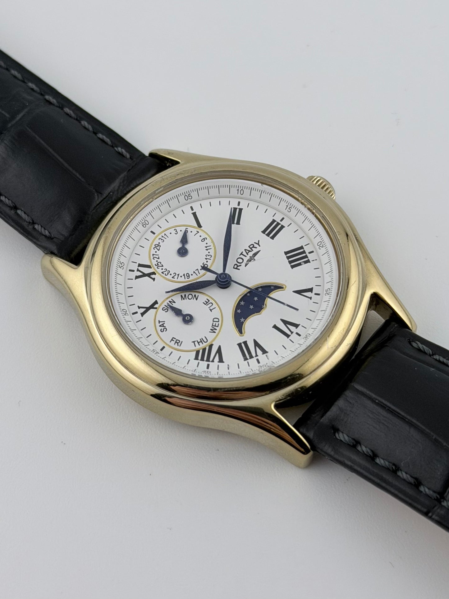Rotary Moonphase Quartz Day-Date