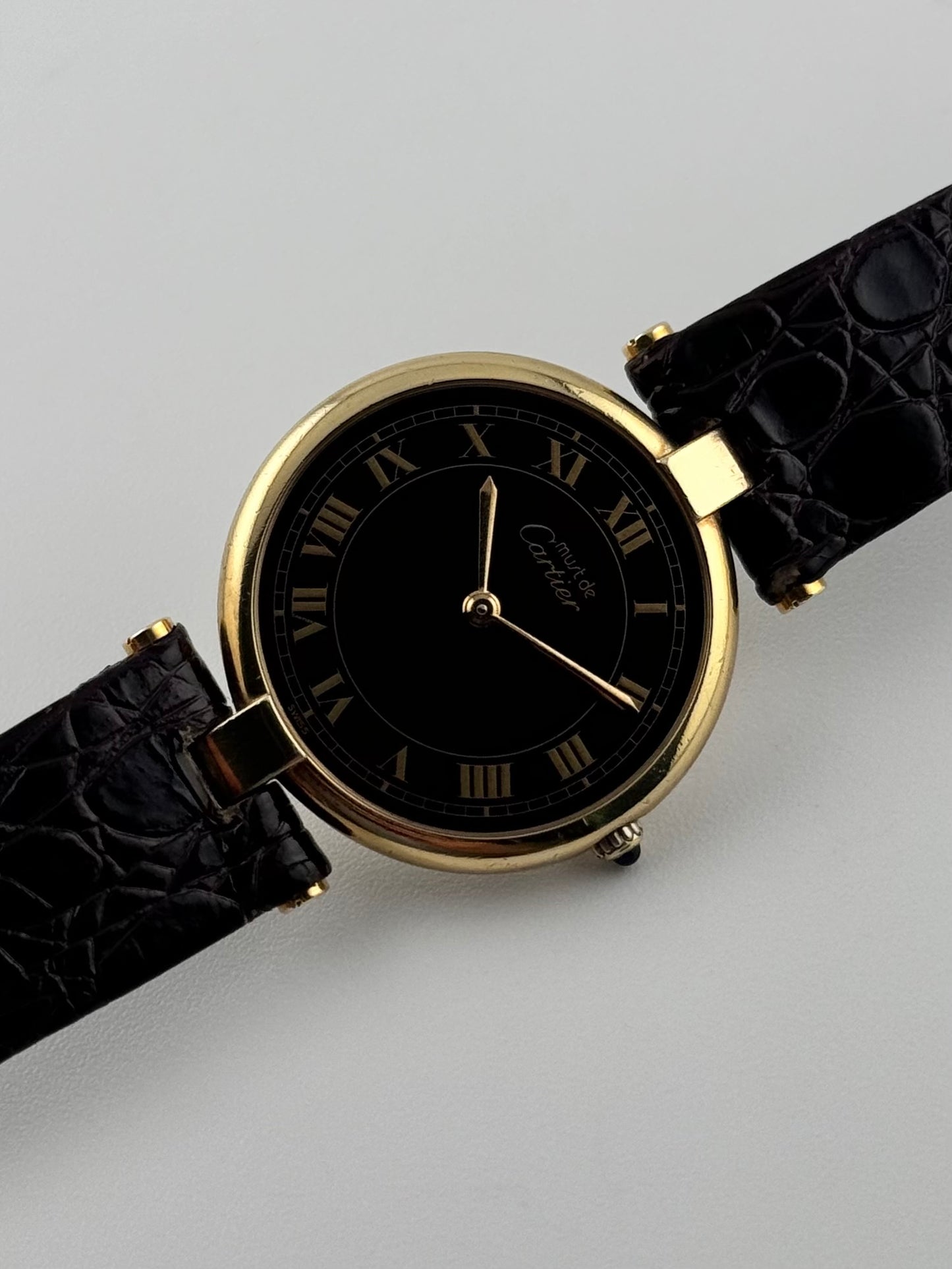 Cartier Must De Vendome Quartz - 17 - Ultra Rare Wood Dial