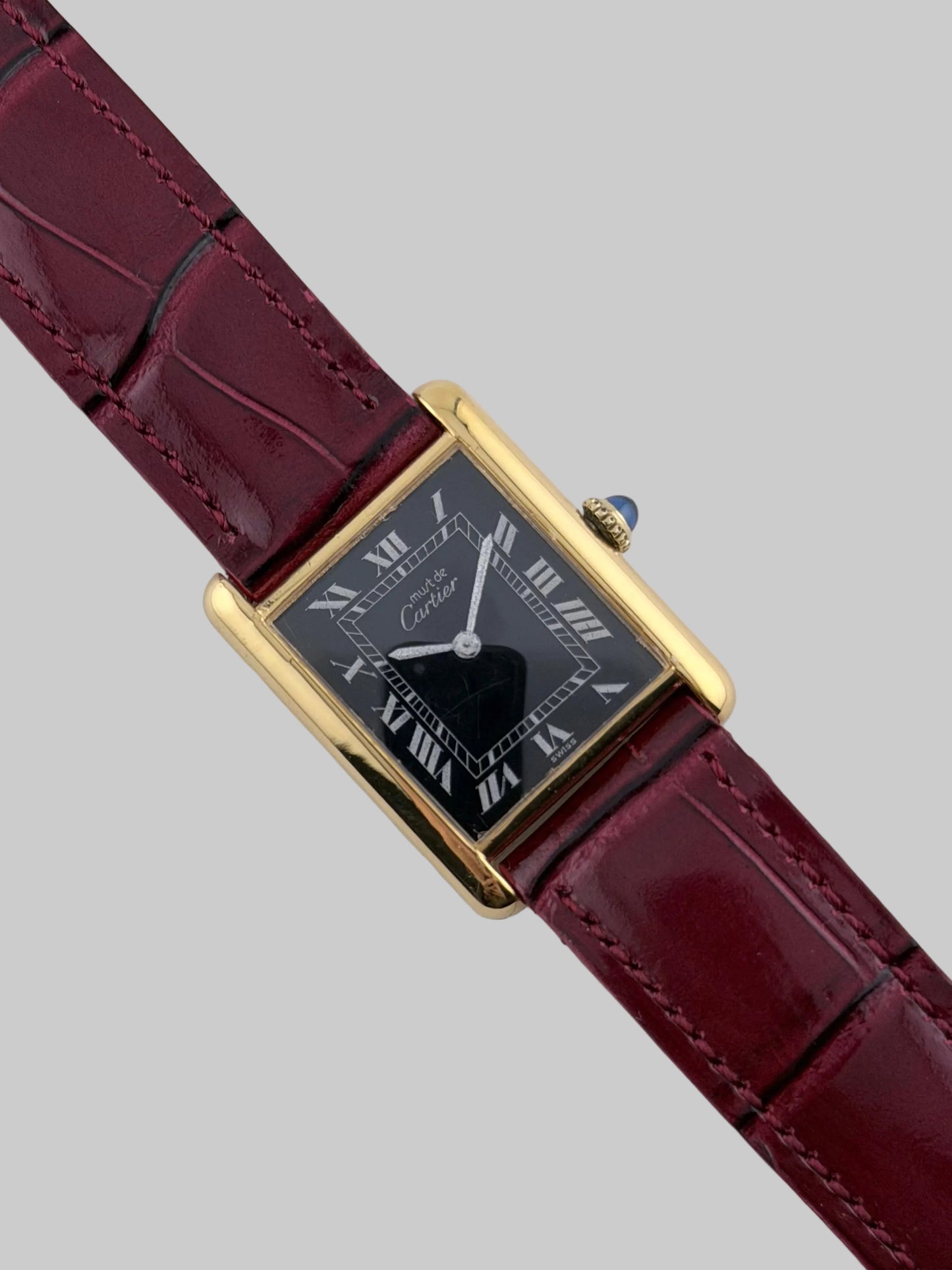 Cartier Must De Tank Manual Wind - 6 - Black Dial