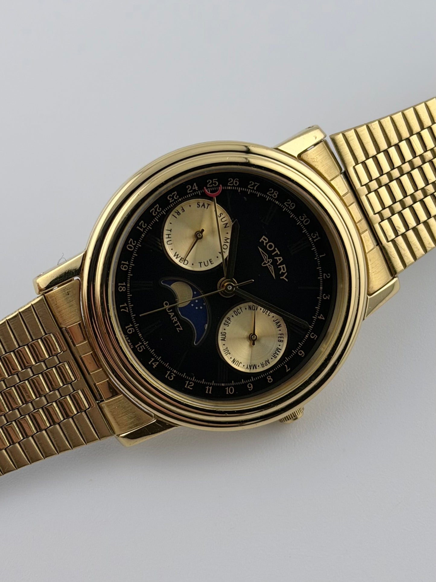 Rotary Moonphase Quartz Day-Date