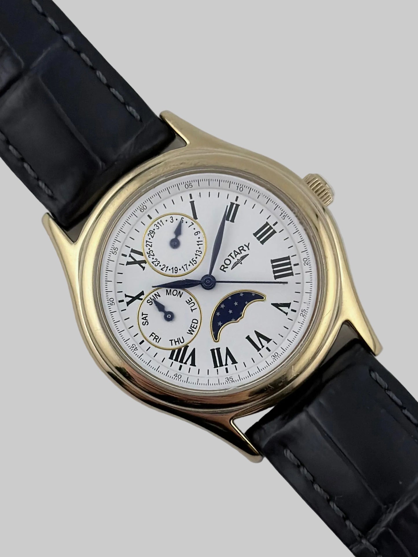 Rotary Moonphase Quartz Day-Date
