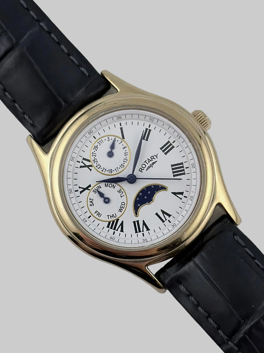 Rotary Moonphase Quartz Day-Date