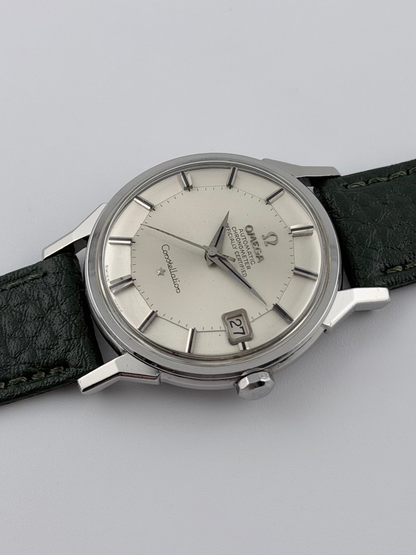 Omega Constellation Chronometer Automatic Date Pie Pan 168.005 - Dog Leg Lugs