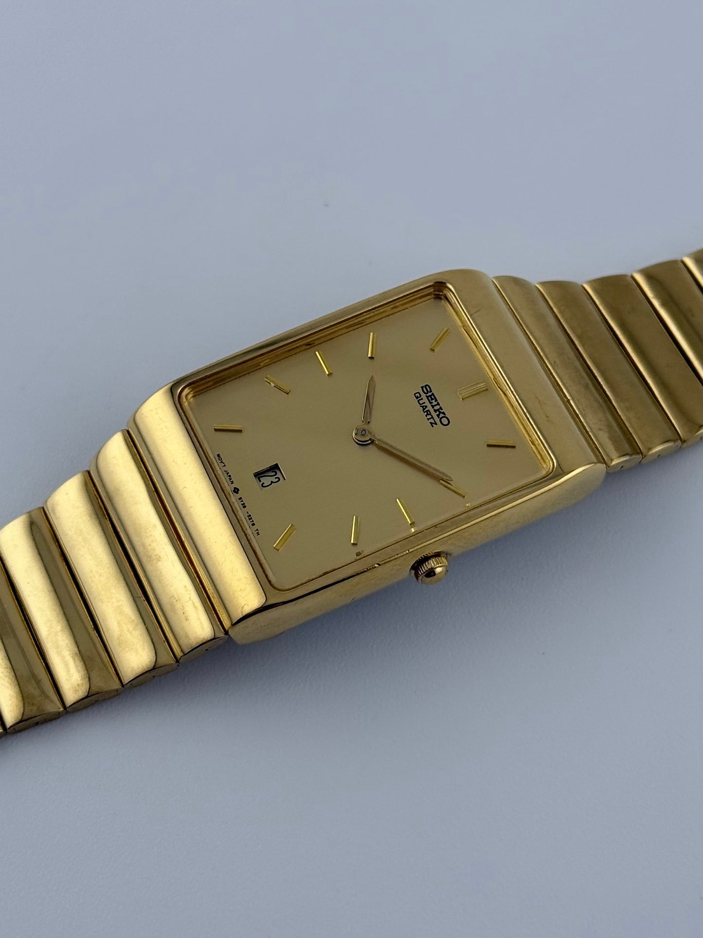Seiko Tank Quartz Date - 5Y39-5140