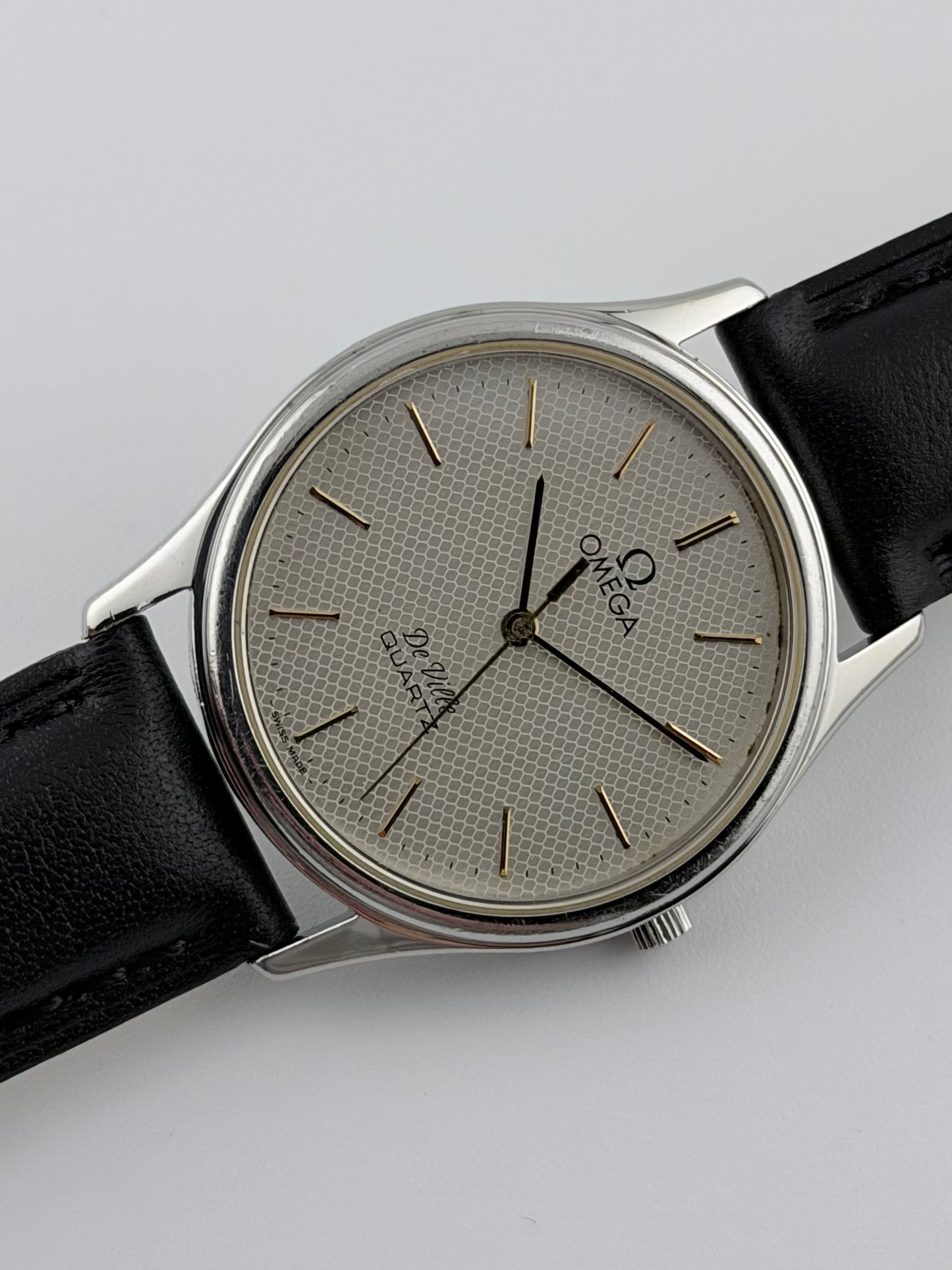 Omega De Ville Quartz - 195.0011 - Honeycomb Dial
