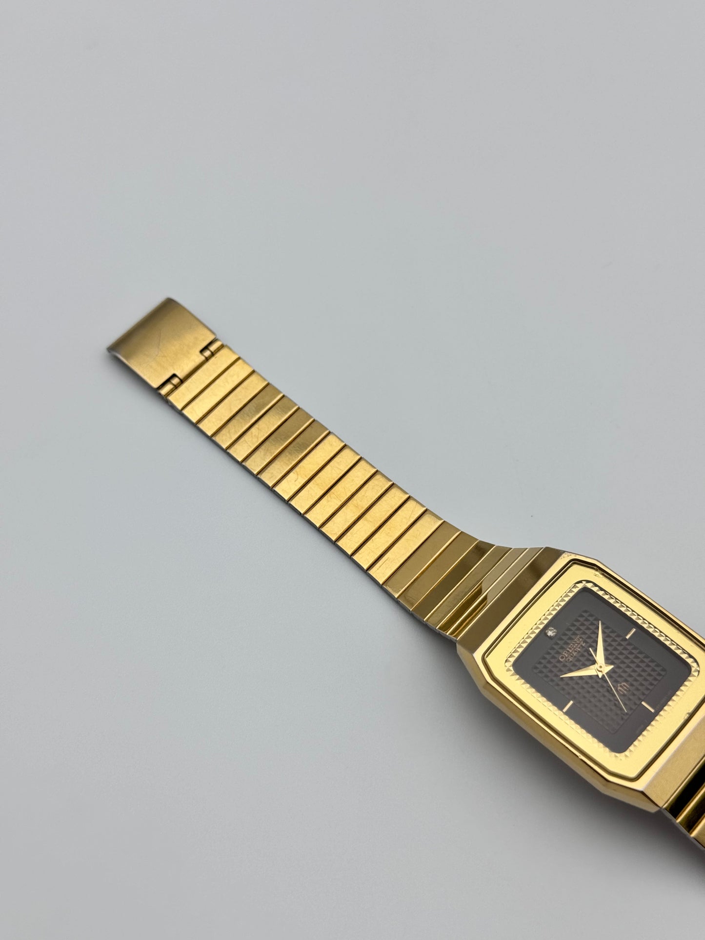 Orient Tank Date Quartz - Rare Textured Dial