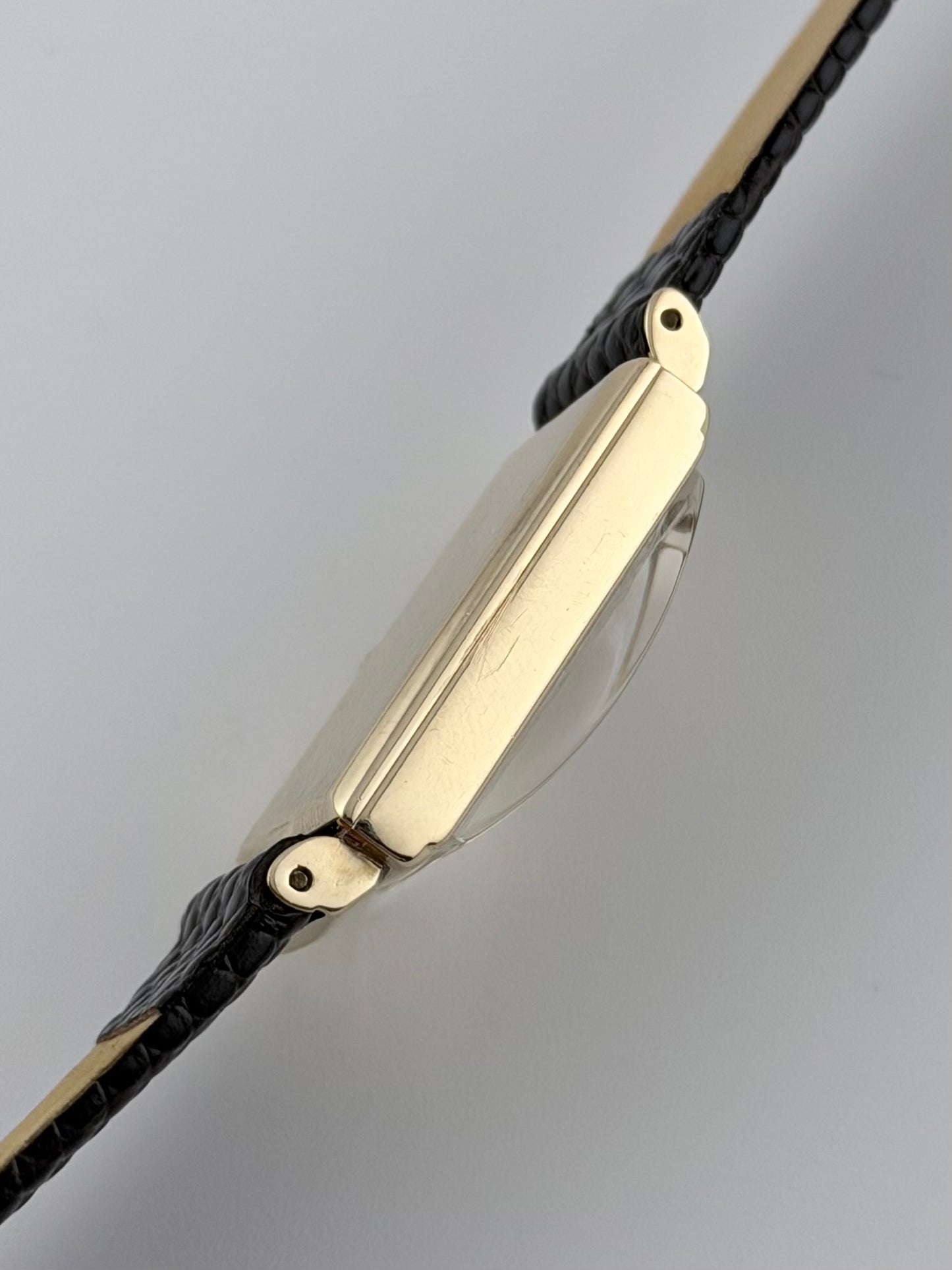 Jaeger LeCoultre Tank Manual Wind Sub Seconds - 14ct Solid Gold - Rare
