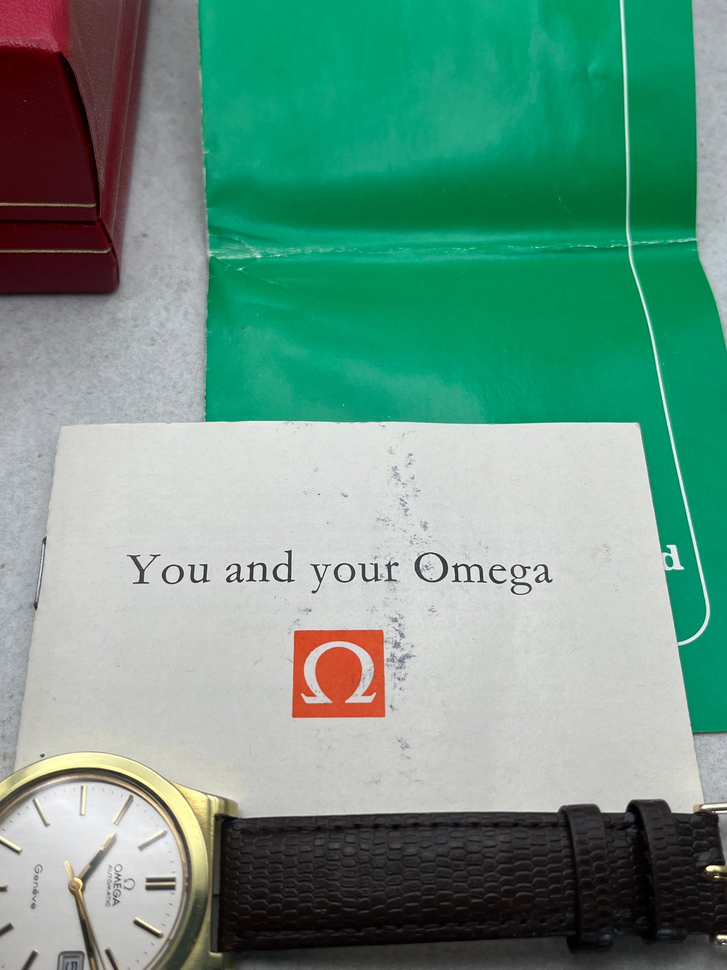 Omega Geneve Automatic Date 166.0168 - Box and Papers