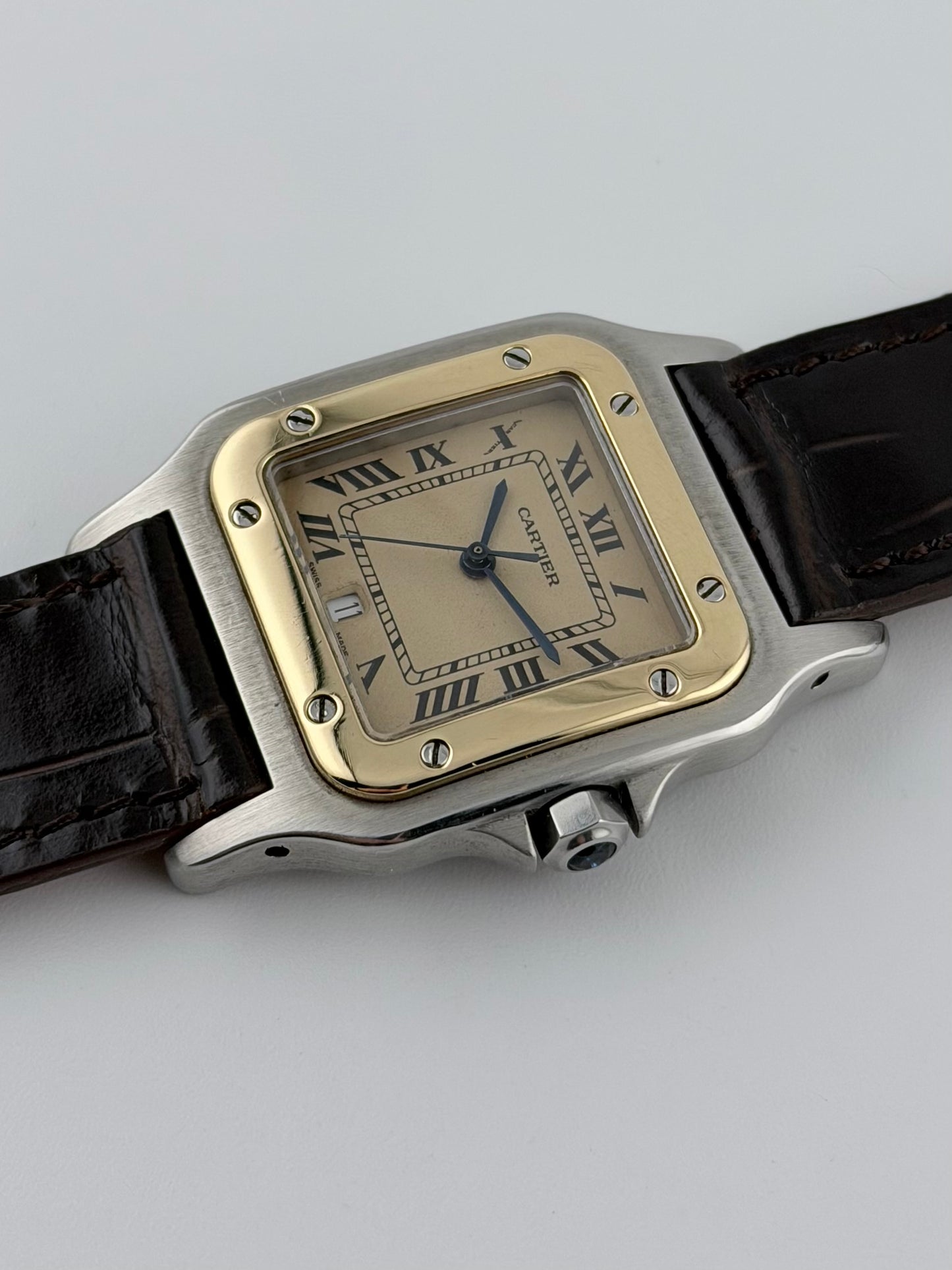 Cartier Santos Galbee Quartz - 187901 - Bi Metal