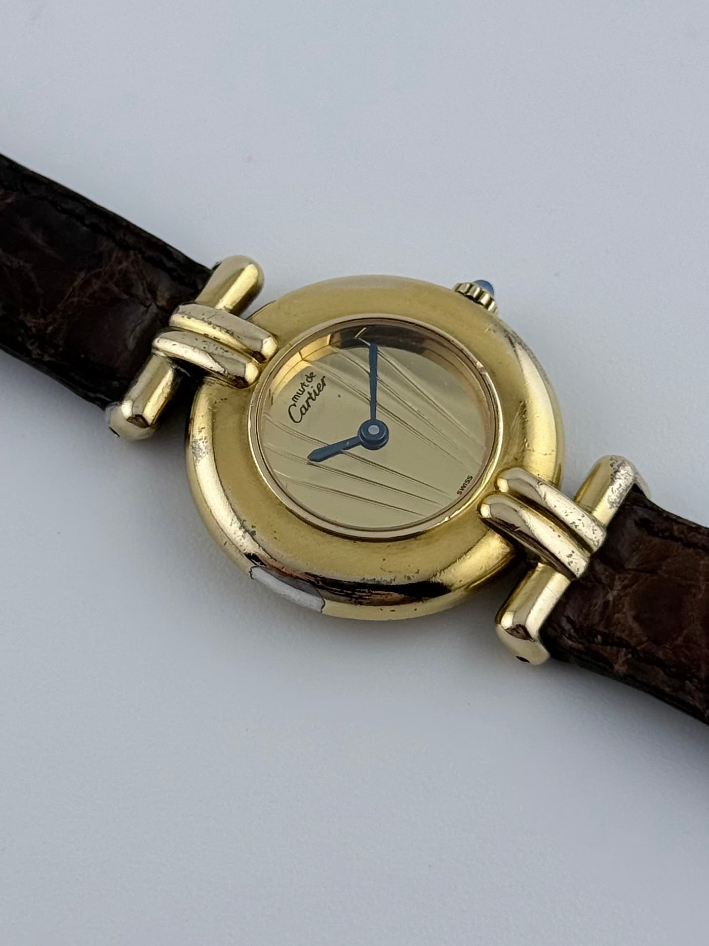 Cartier Colisee must de Paris Quartz - 590002 - Ladies - Gold Art Deco Mirror Dial