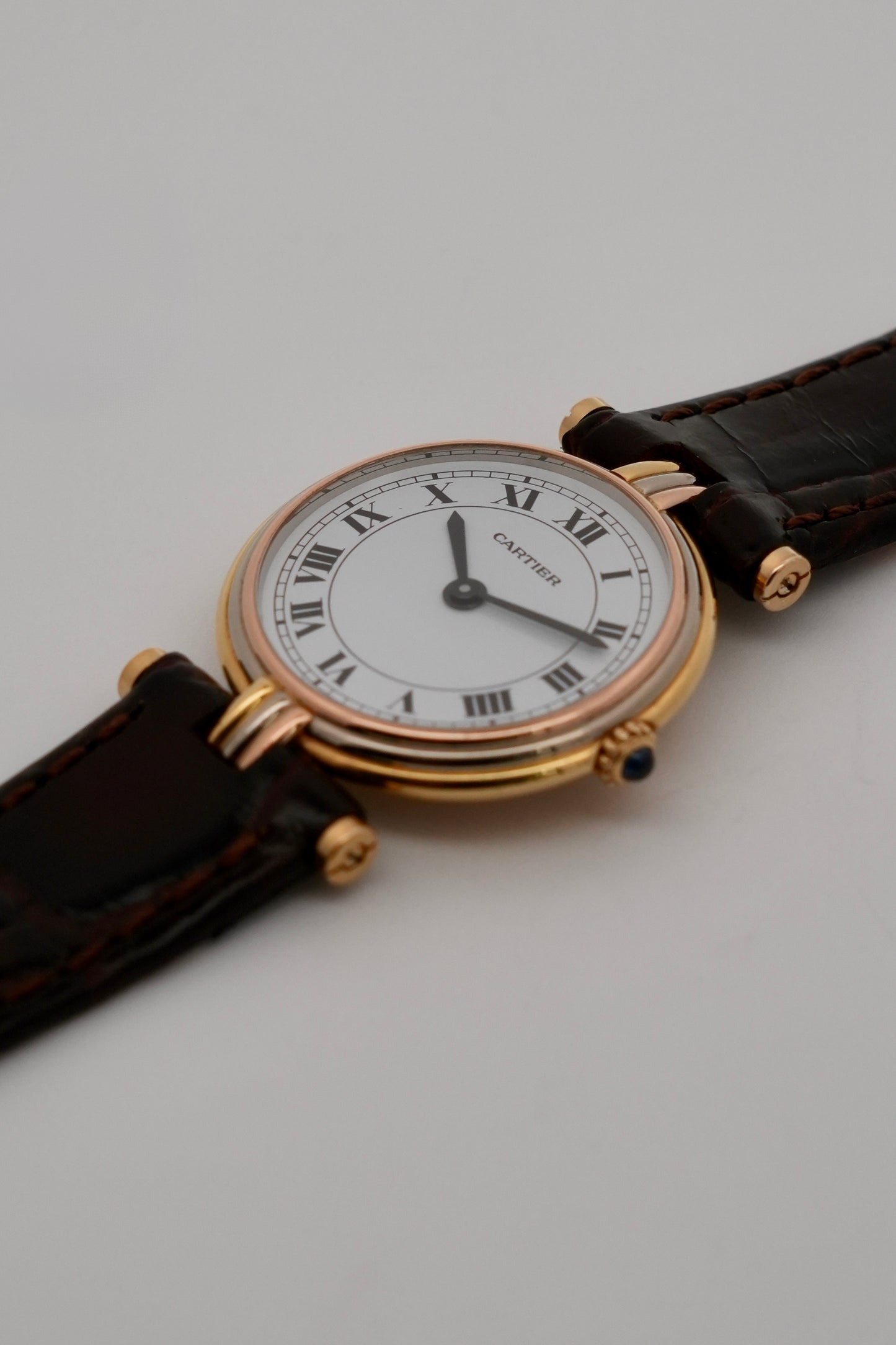 Cartier must de Vendôme Quartz - 8100 - 18ct solid gold Trinity - Full SET! - Ladies